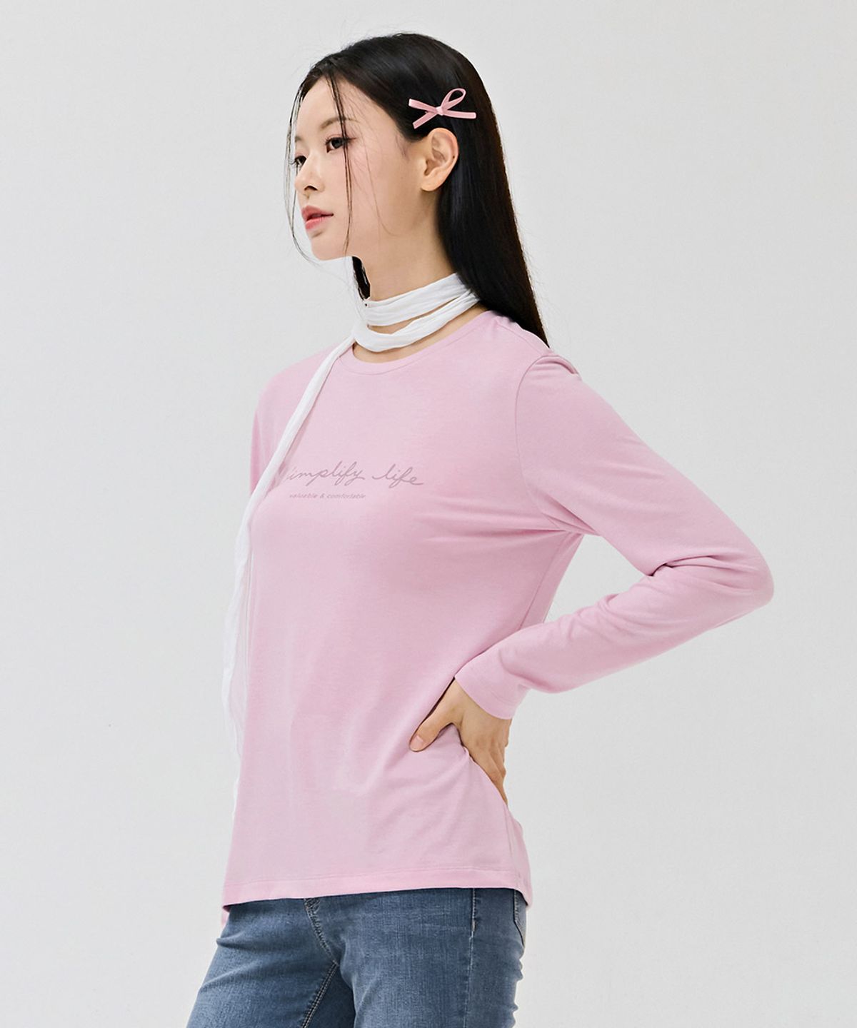 체이스컬트(CHASECULT) 여성 레터링 베이직 티셔츠-DEZG5151B0T