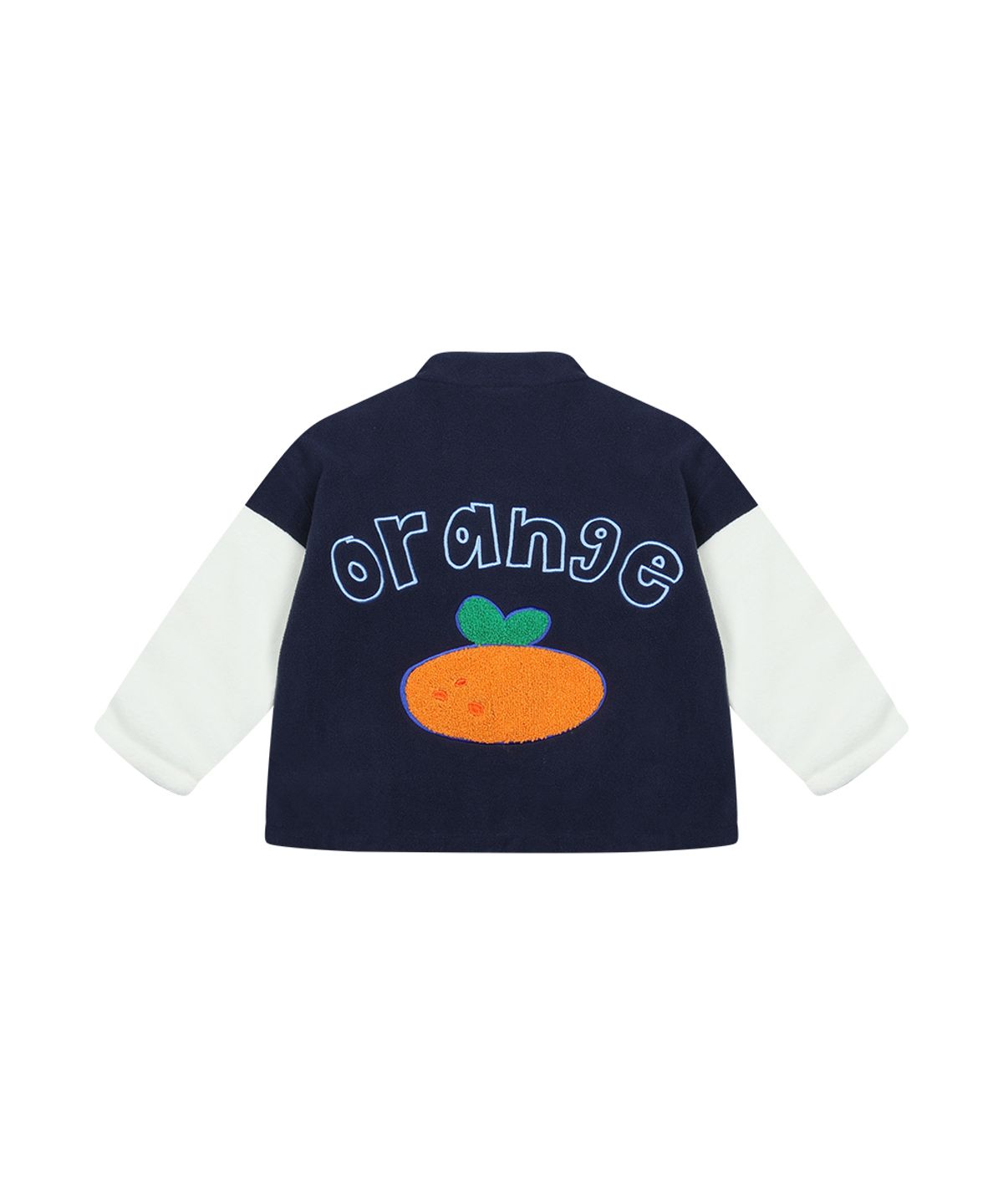 미니도우(MINIDOU) 오렌지 아동 폴라플리스 리버시블 집업 자켓