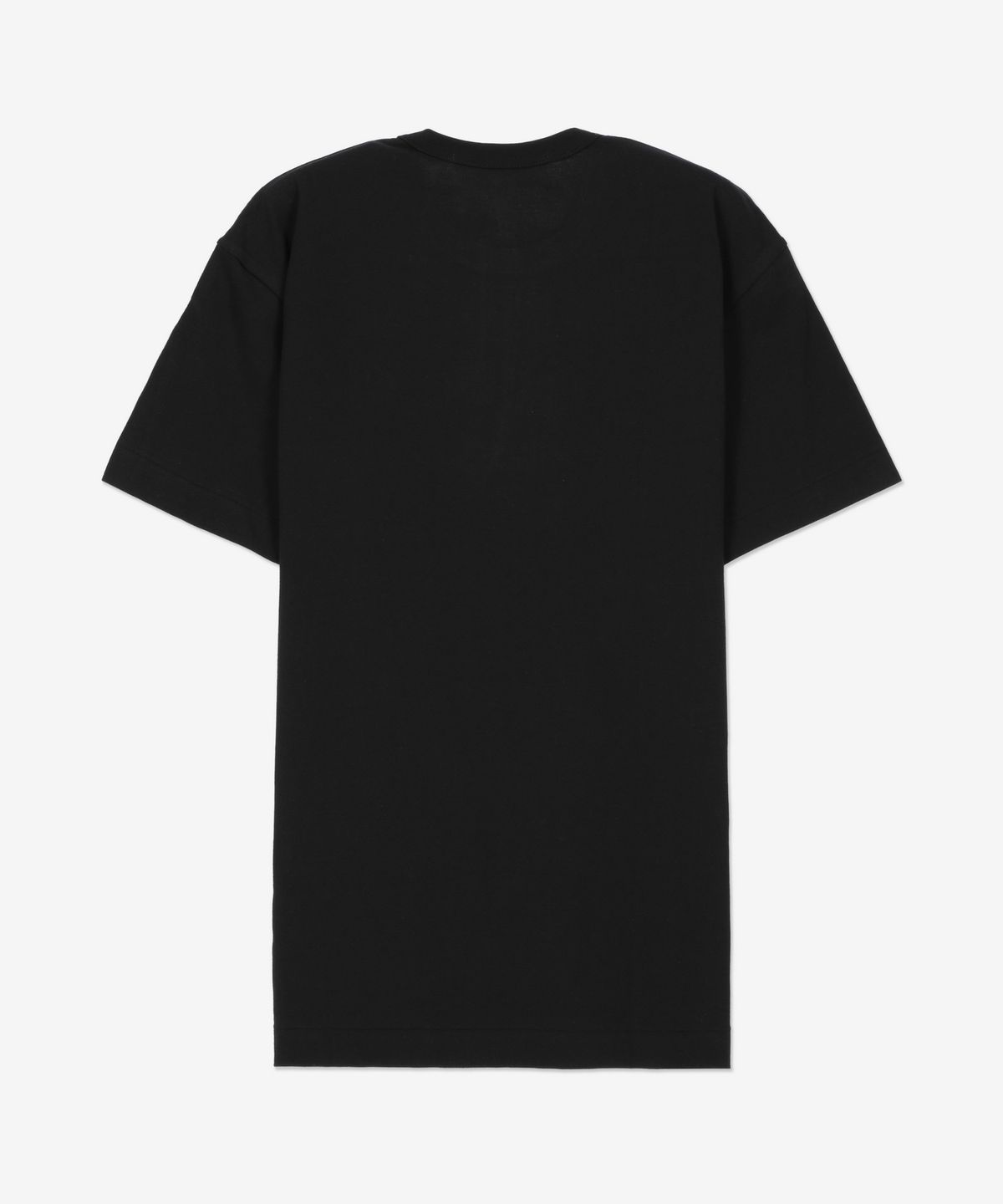 꼼데가르송 플레이(COMME DES GARCONS PLAY) 레드 하트 와펜 반소매 티셔츠 - 블랙 / AXT1080511