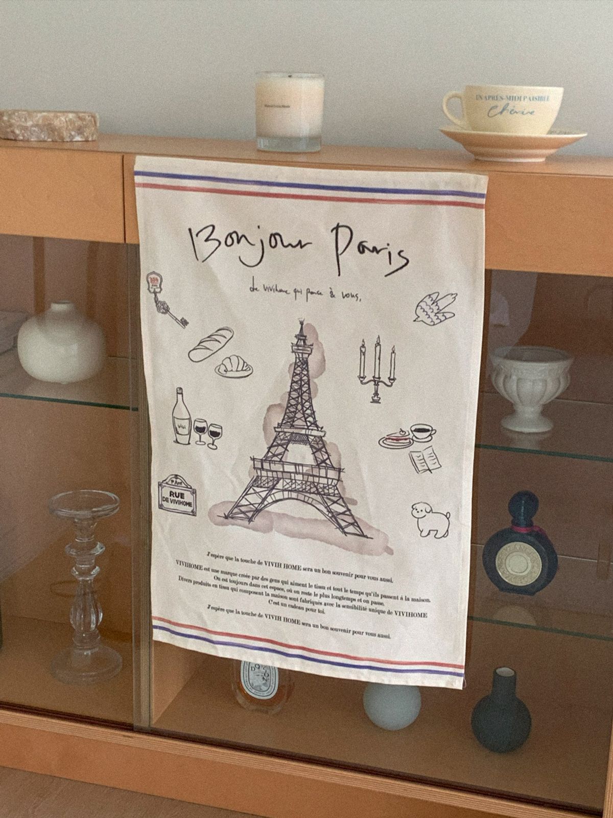 비비홈(VIVIHOME) Bonjour Paris, 봉주르 파리 프렌치 드로잉 포스터 (3size)