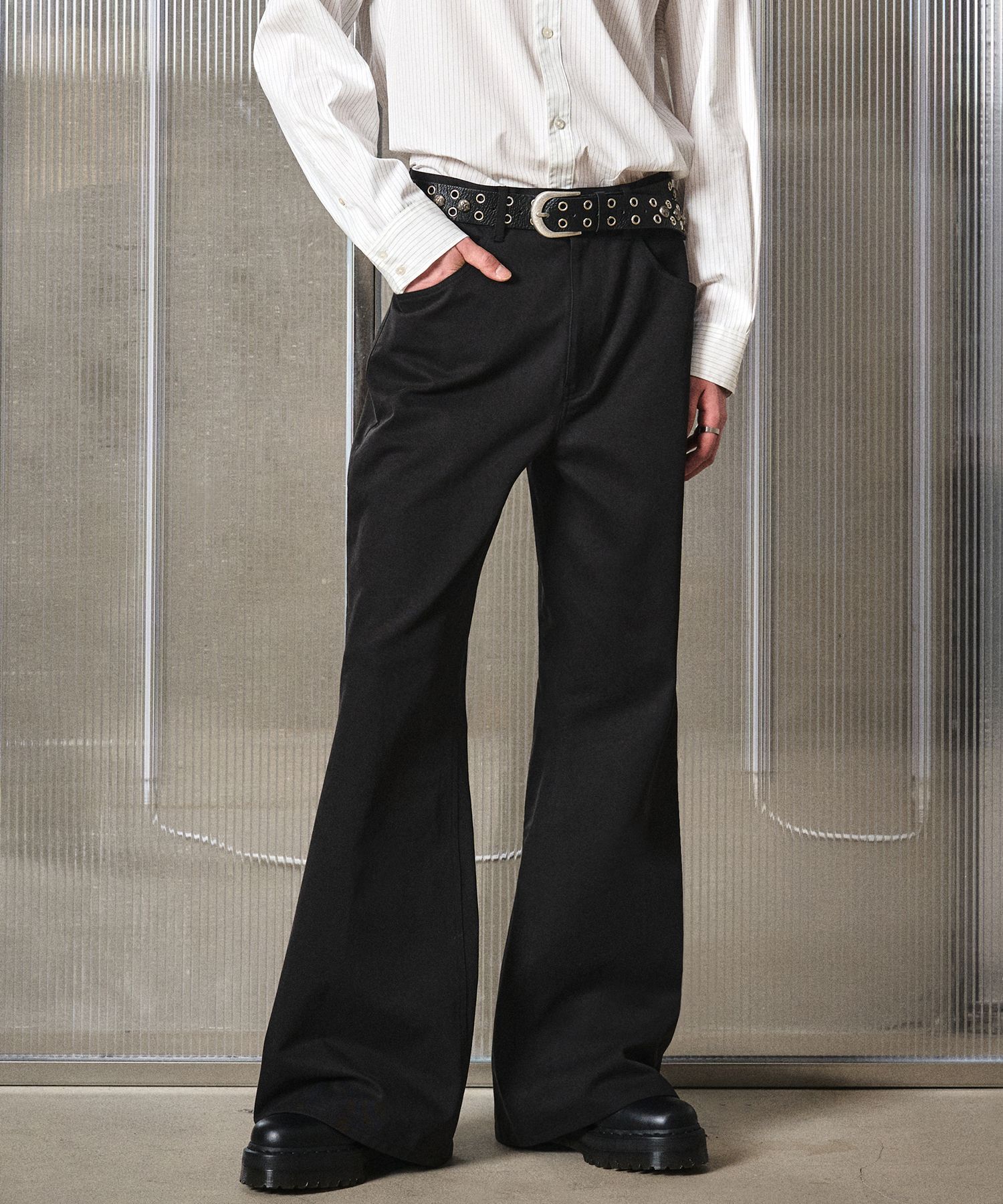 Adrer extra quality wide flare pants デニム adrer エクストラクオリティワイドフレアパンツ ADRERエクストラ