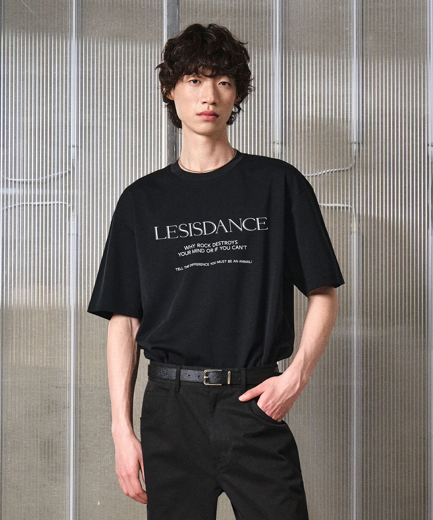 MUSINSA公式 | LMOOD LESISDANCE Comfort T-Shirt Black
