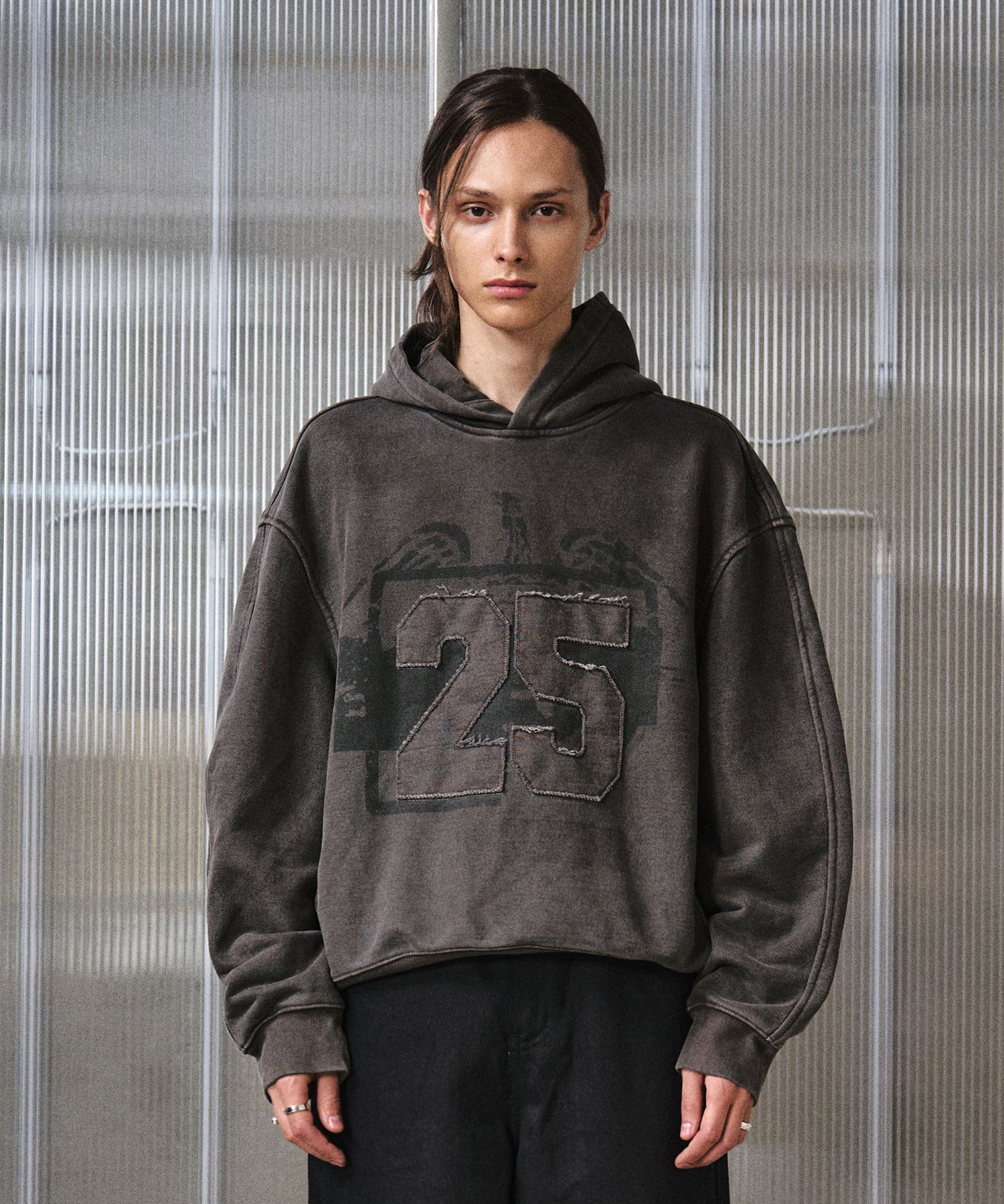 ★LMOOD★ LEGACY PIECE DYED HOODED PATCHWORK MUSINSA | LMOOD LEGACY Piece Dyed Hood Zip-Up Patchwork