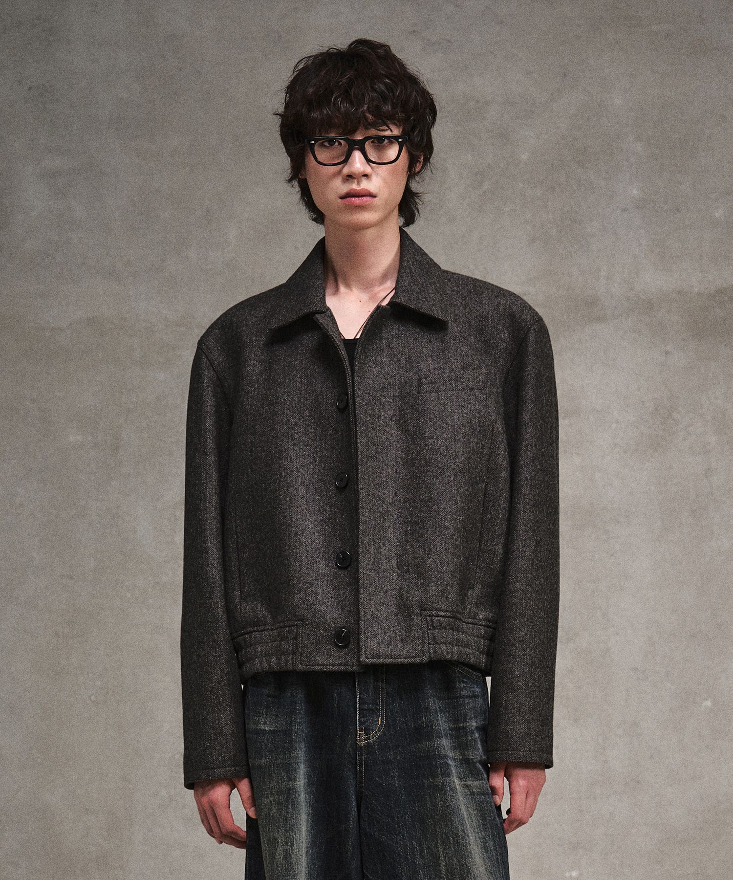 ジャケット・アウター ブラウン NED ウールブルゾンジャケット エルバートン LMOOD | MUSINSA公式 Jacket Blouson Wool Elberton LMOOD ジャケット・アウター