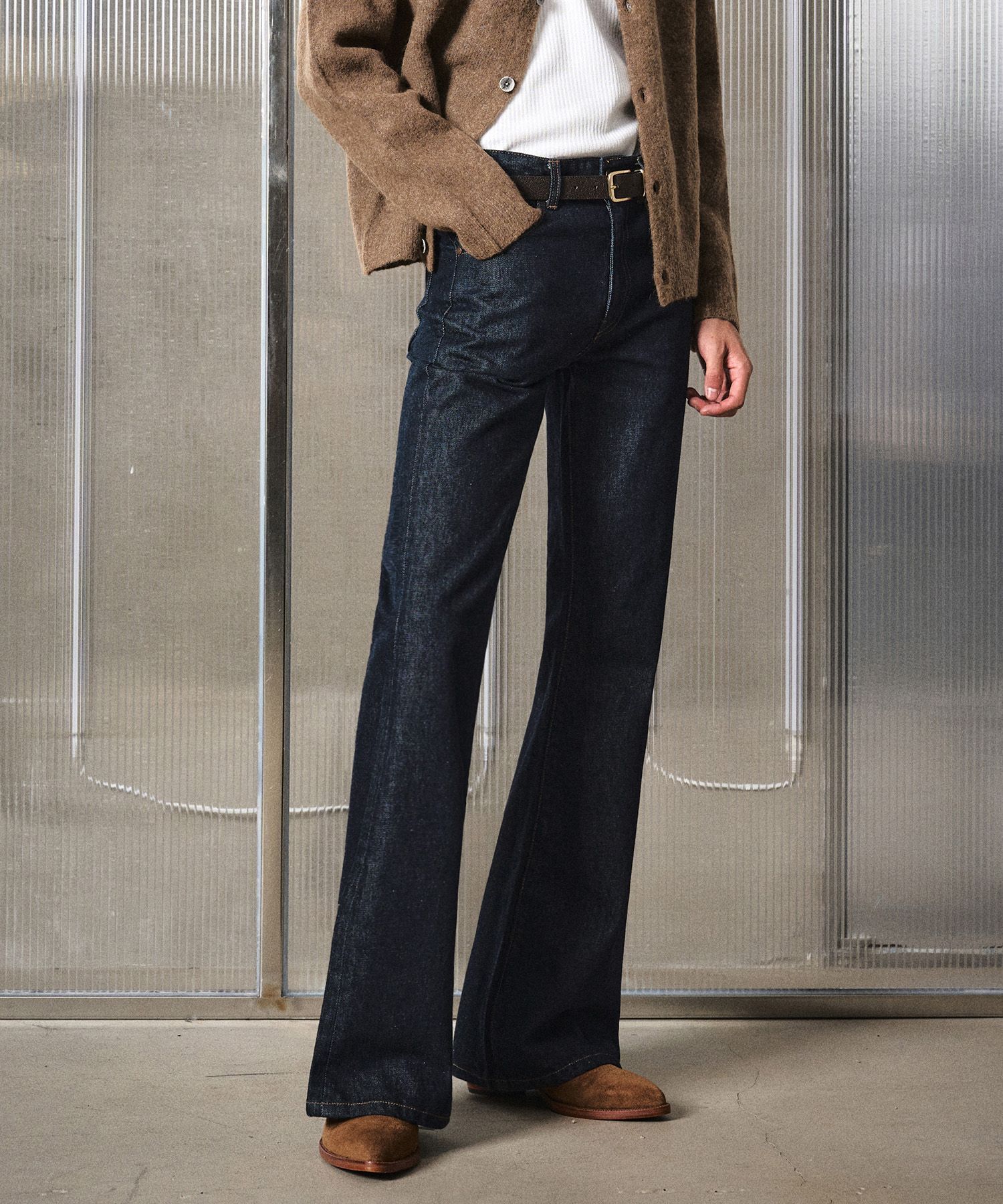 MUSINSA | LMOOD Jeanne flare denim indigo