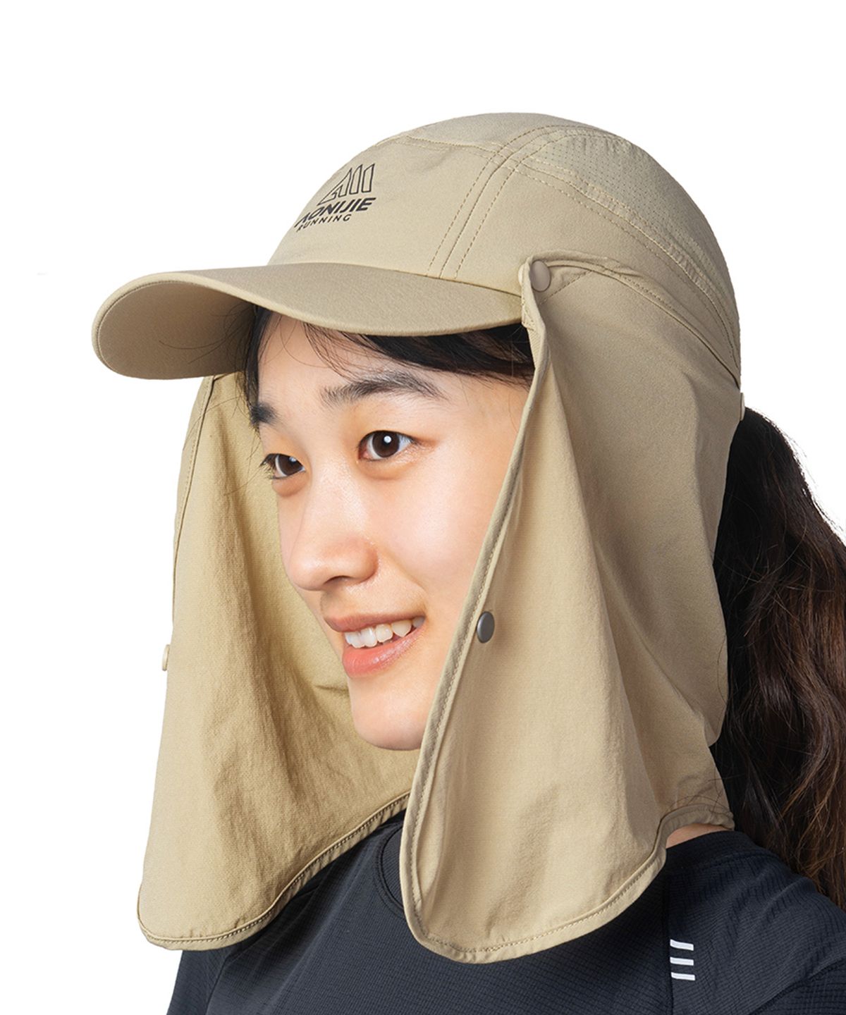 오니지(AONIJIE) 클래식 C26 베이지 선쉐이드 캡