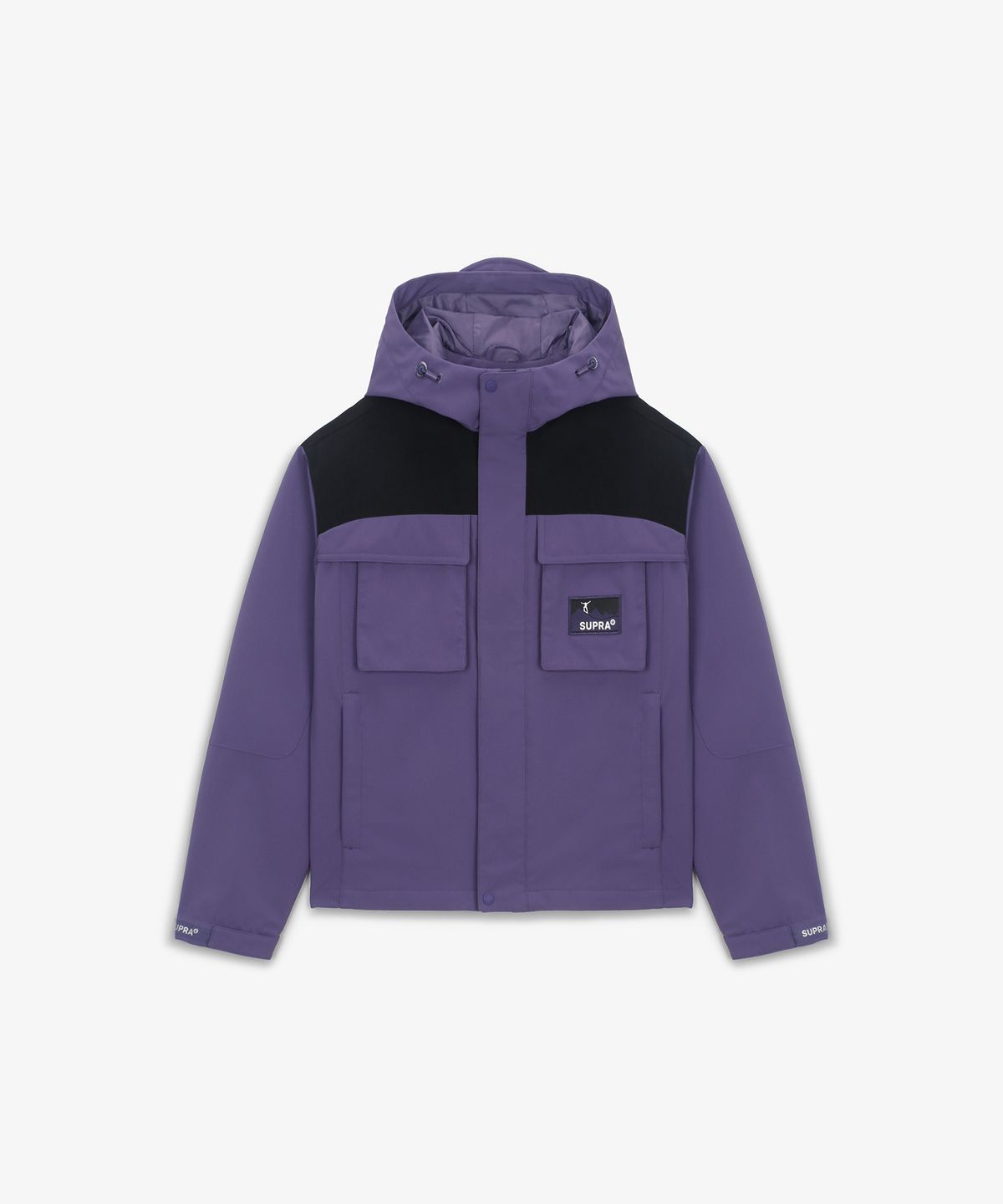 수프라(SUPRA) 여성 투 포켓 배색 바람막이(PURPLE)