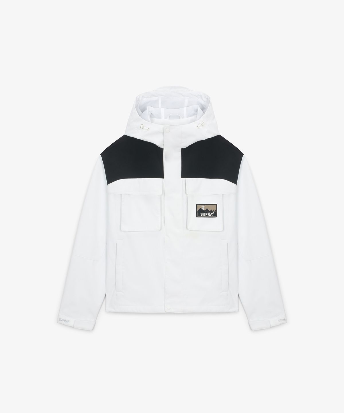 수프라(SUPRA) 여성 투 포켓 배색 바람막이(WHITE)