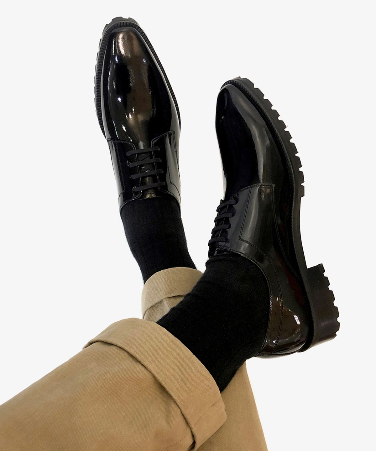 조앤슈(JOENSHOE) 해리스 홀컷 워커 옥스퍼드 블랙복스