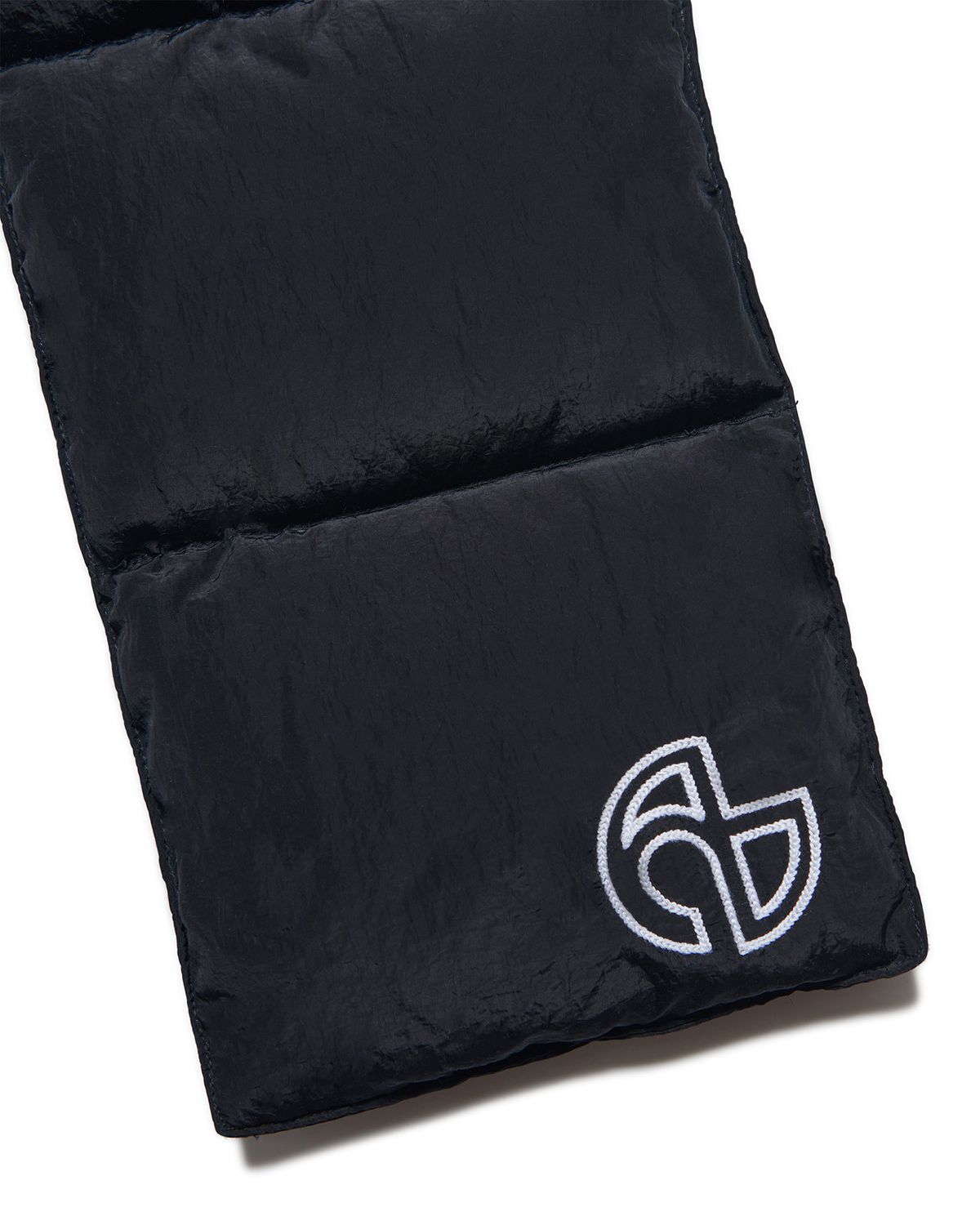 노매뉴얼(NOMANUAL) L.S.S NYLON DOWN MUFFLER - BLACK