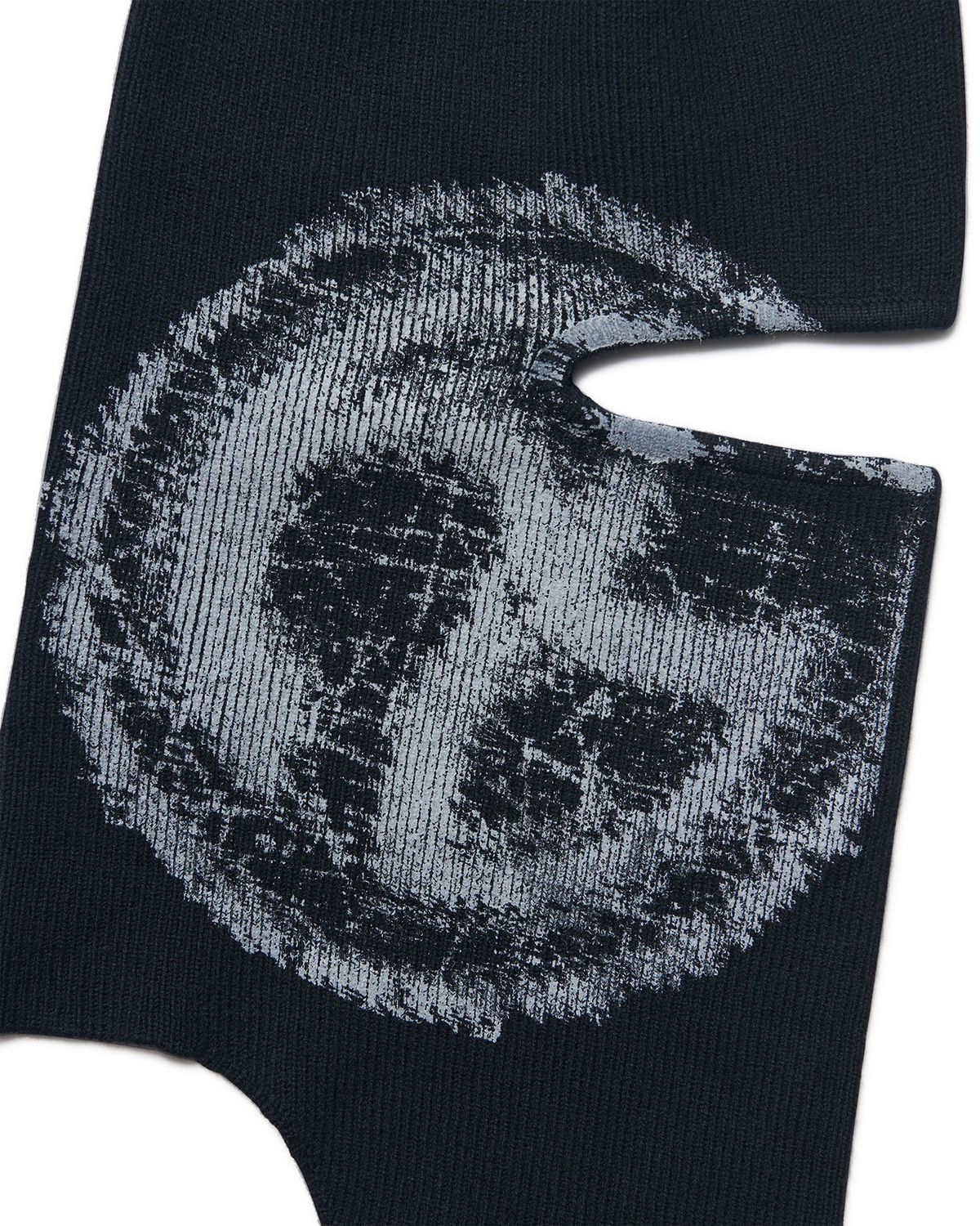 노매뉴얼(NOMANUAL) C.S.L WOOL KNIT BALACLAVA - BLACK