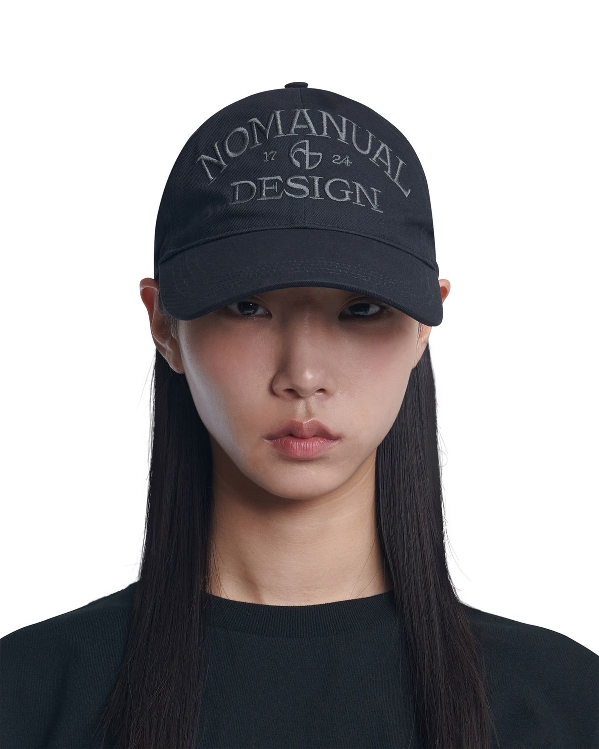 노매뉴얼(NOMANUAL) A.G BALL CAP - BLACK