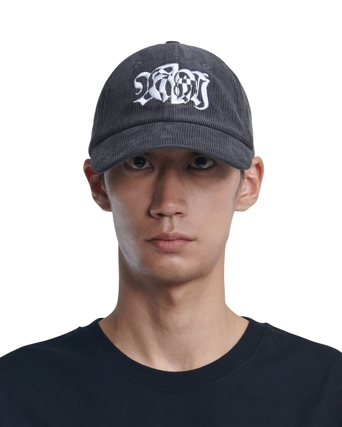 노매뉴얼(NOMANUAL) G.L CORDUROY BALL CAP - CHARCOAL