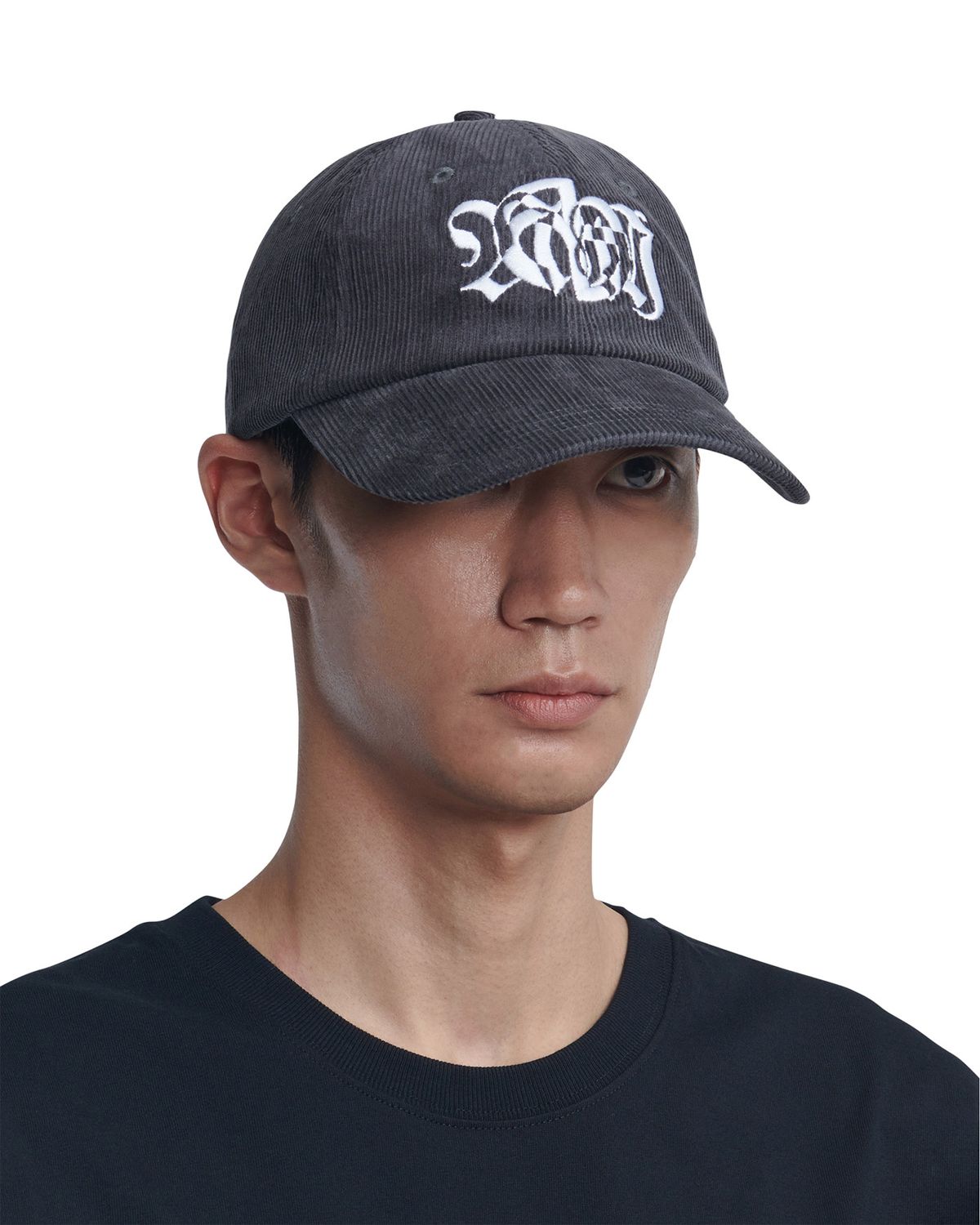 노매뉴얼(NOMANUAL) G.L CORDUROY BALL CAP - CHARCOAL