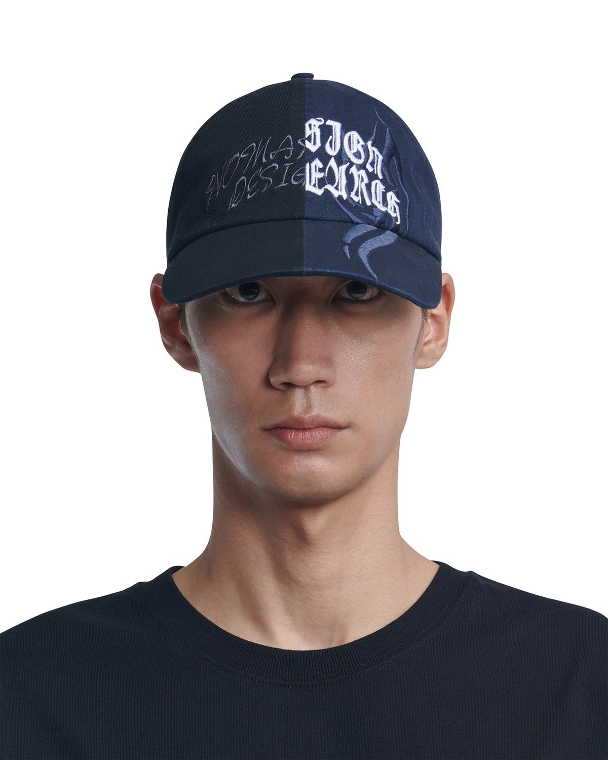 노매뉴얼(NOMANUAL) H.G.P BALL CAP - WASHED BLACK