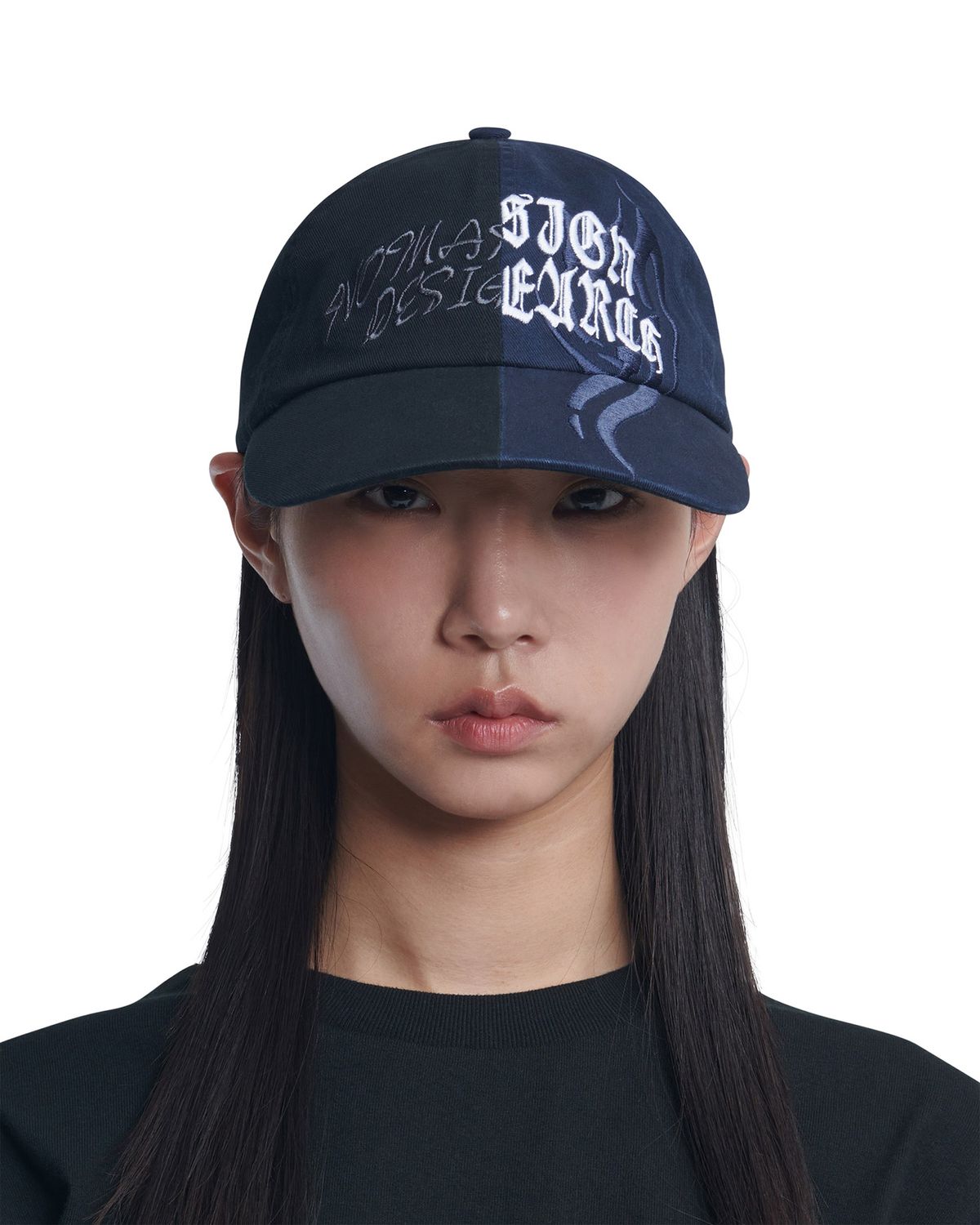 노매뉴얼(NOMANUAL) H.G.P BALL CAP - WASHED BLACK