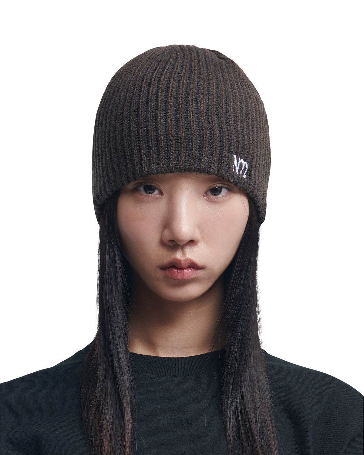 노매뉴얼(NOMANUAL) NM CAGE BEANIE - BROWN