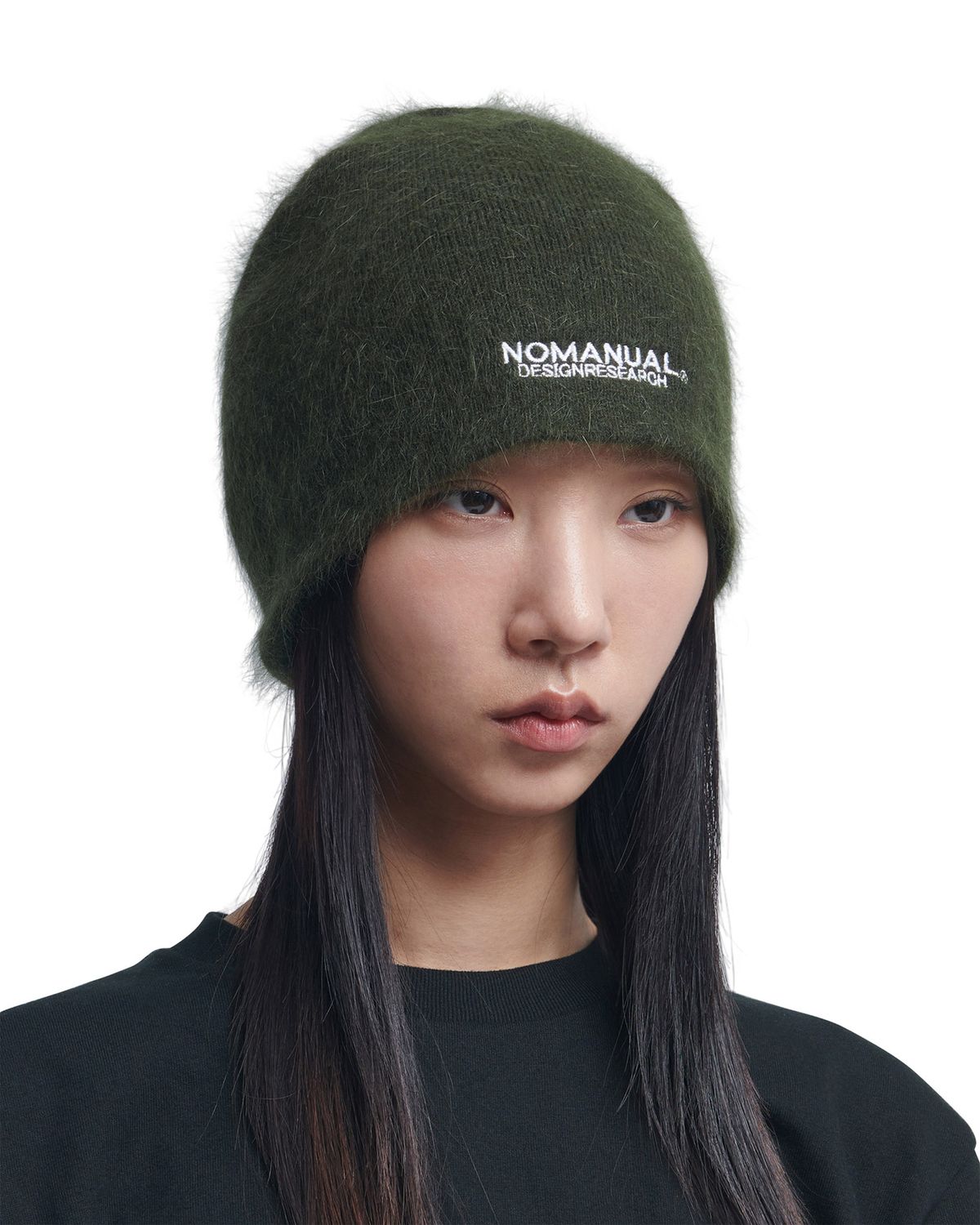 노매뉴얼(NOMANUAL) NM HAIRY BEANIE - KHAKI