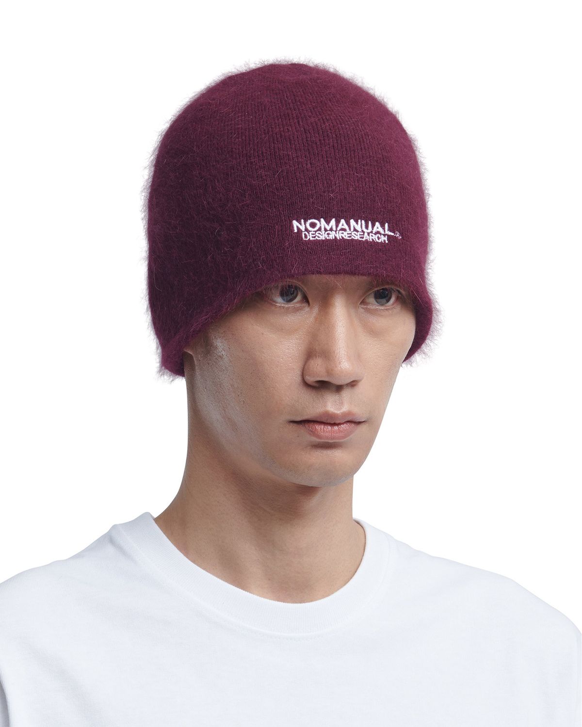 노매뉴얼(NOMANUAL) NM HAIRY BEANIE - BURGUNDY