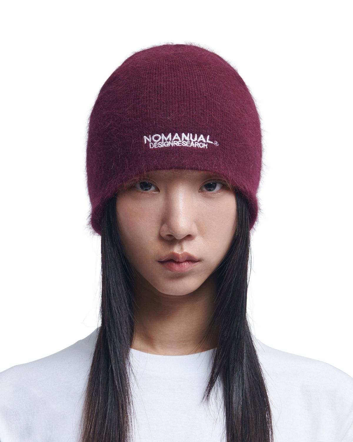 노매뉴얼(NOMANUAL) NM HAIRY BEANIE - BURGUNDY