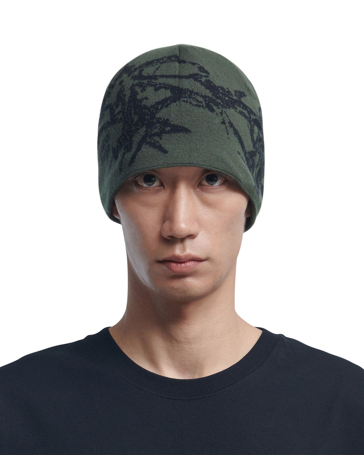 MUSINSA公式 | NOMANUAL GRAPHIC JACQUARD BEANIE - KHAKI
