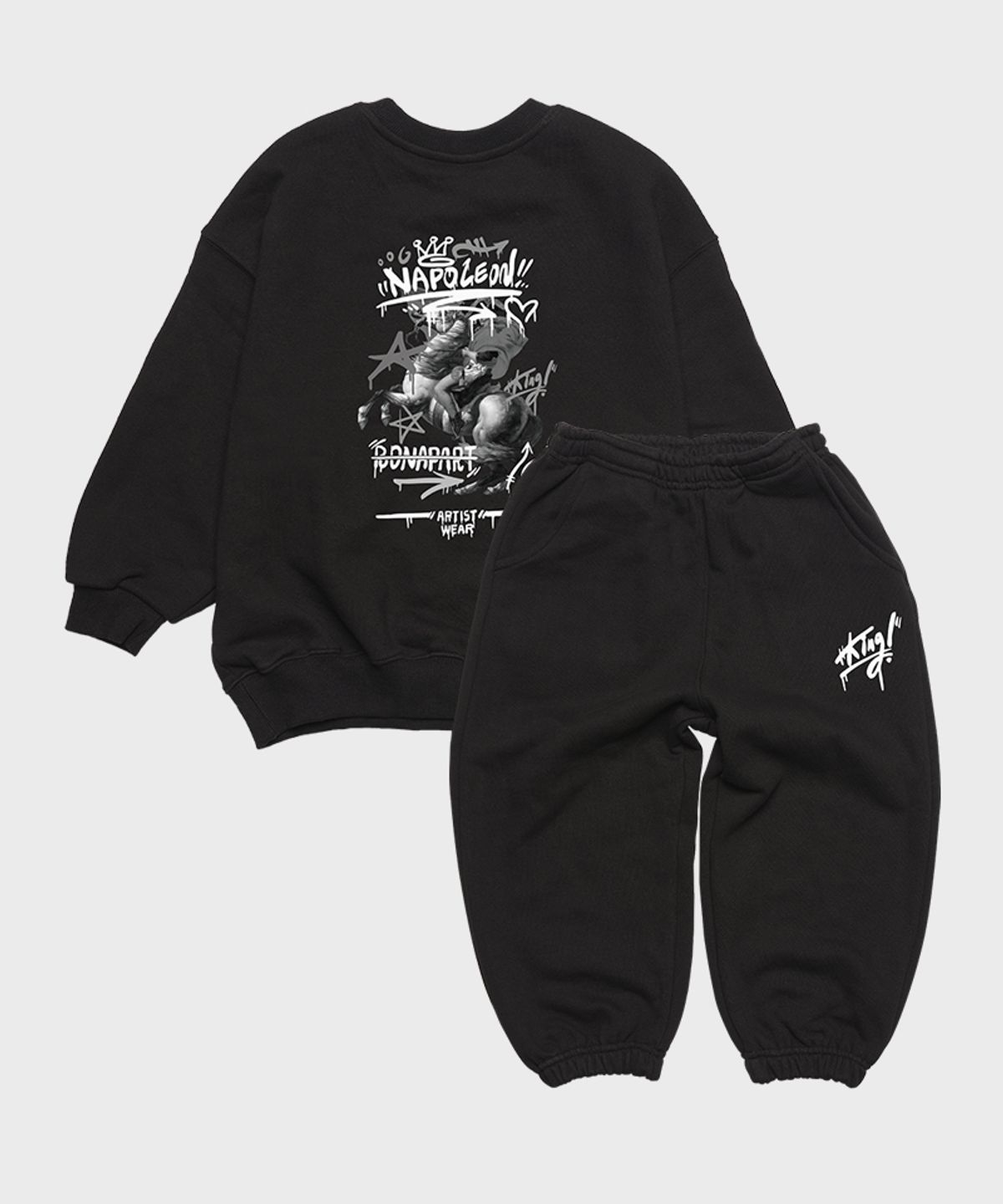 아티스트웨어 키즈(ARTISTWEARKIDS) [ATW] 키즈 나폴레옹 셋업_BK