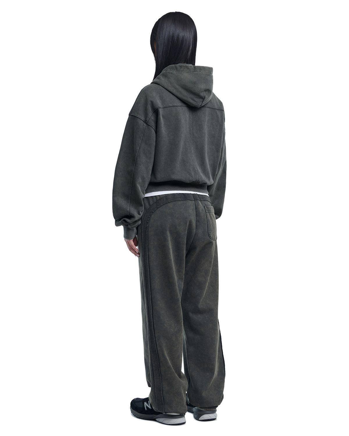 노매뉴얼(NOMANUAL) M.L SWEATPANTS - WASHED CHARCOAL