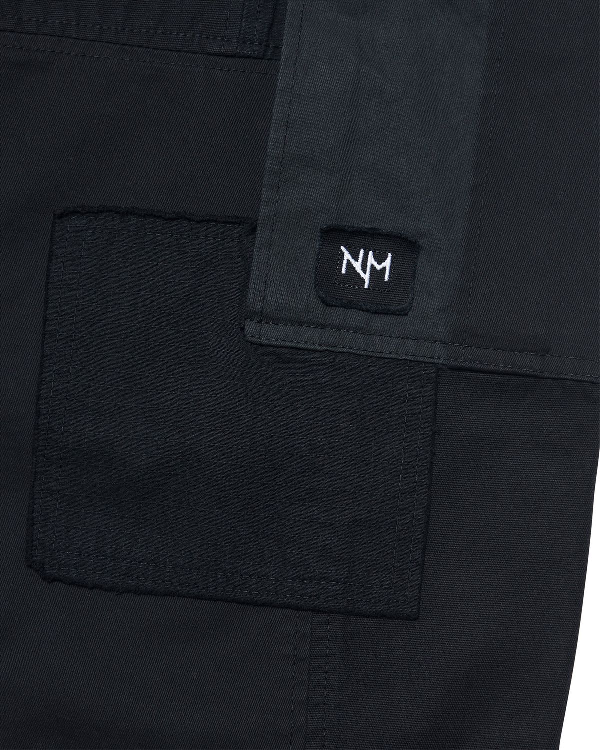 노매뉴얼(NOMANUAL) S.C MULTI PANEL PANTS - BLACK