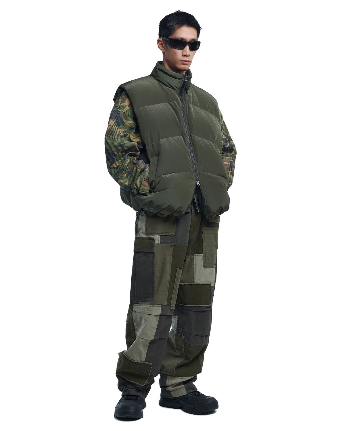 노매뉴얼(NOMANUAL) S.C MULTI PANEL PANTS - KHAKI