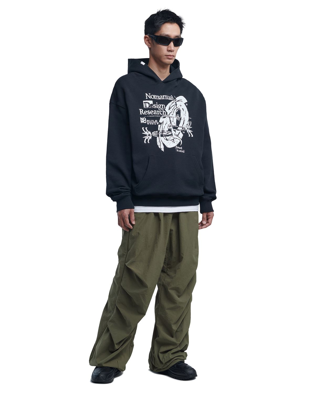 노매뉴얼(NOMANUAL) T.N.D NYLON PANTS - KHAKI