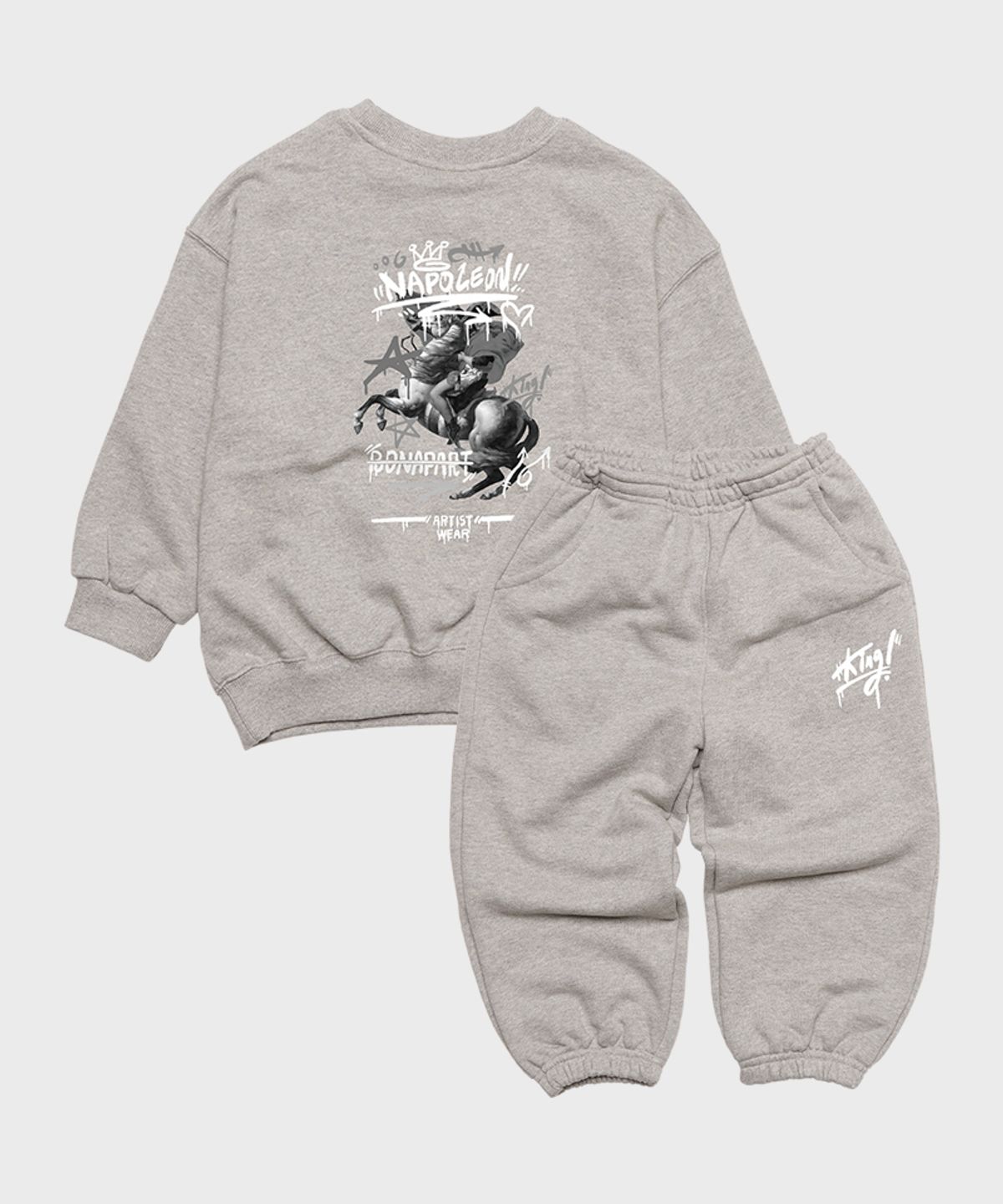 아티스트웨어 키즈(ARTISTWEARKIDS) [ATW] 키즈 나폴레옹 셋업_GY