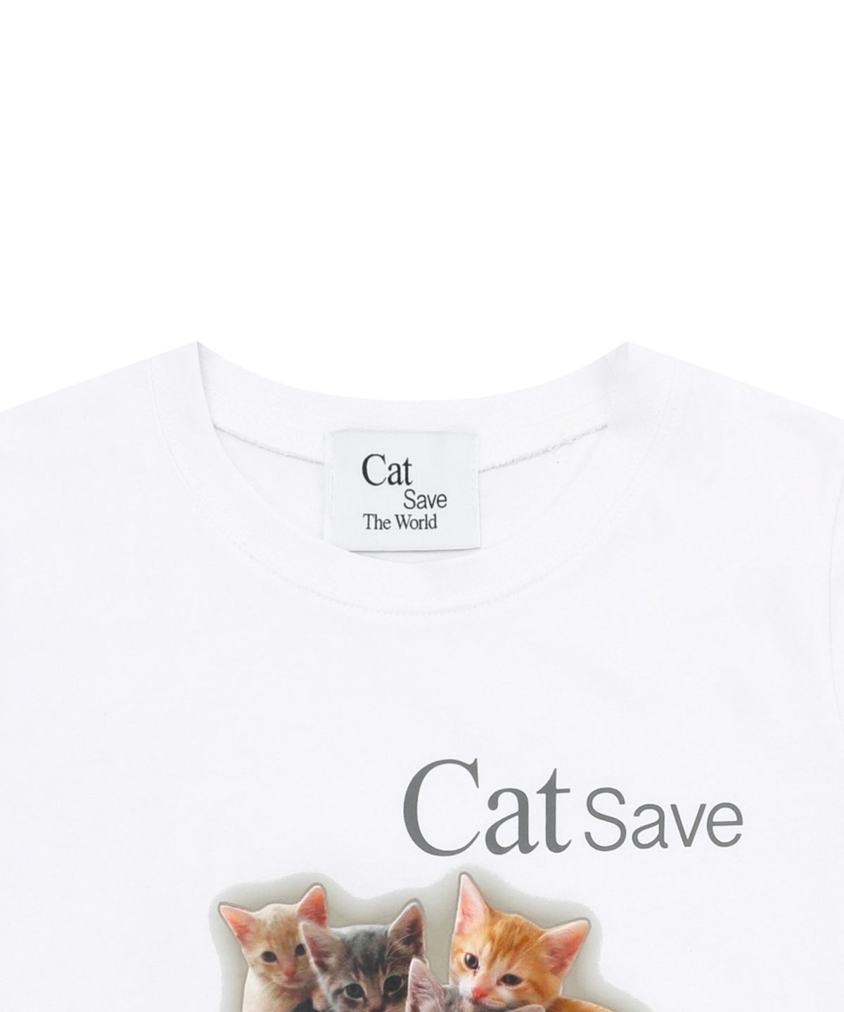 캣세이브더월드(CATSAVETHEWORLD) 키튼 반팔 티 (2컬러)