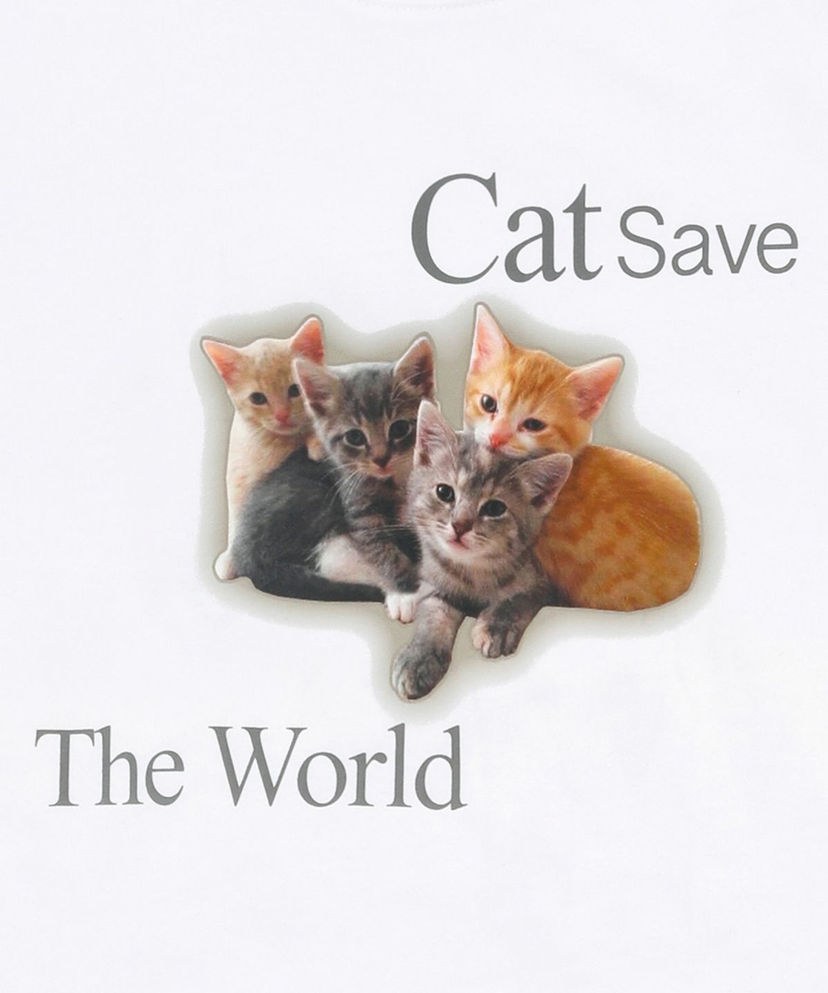 캣세이브더월드(CATSAVETHEWORLD) 키튼 반팔 티 (2컬러)