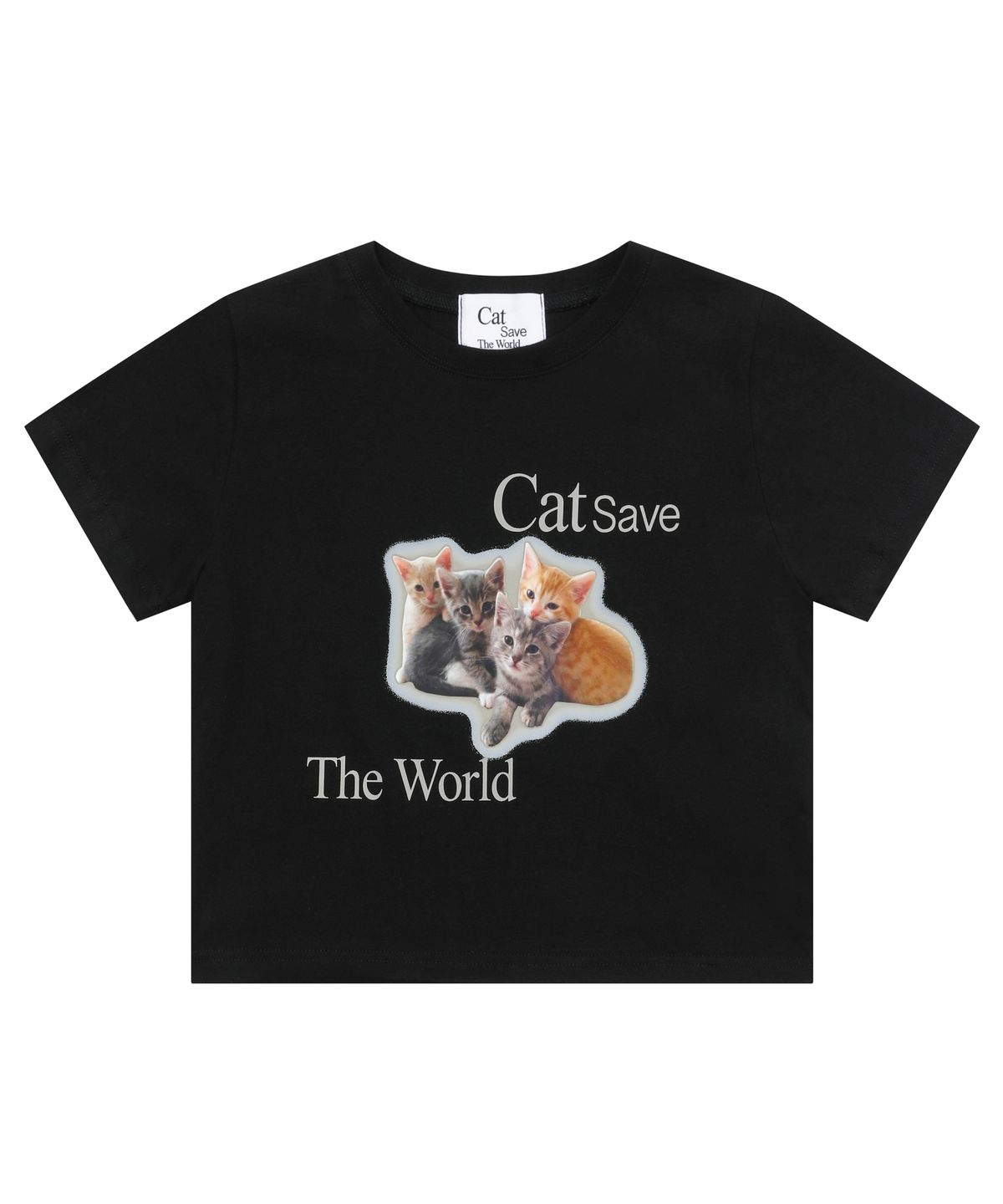 캣세이브더월드(CATSAVETHEWORLD) 키튼 반팔 티 (2컬러)