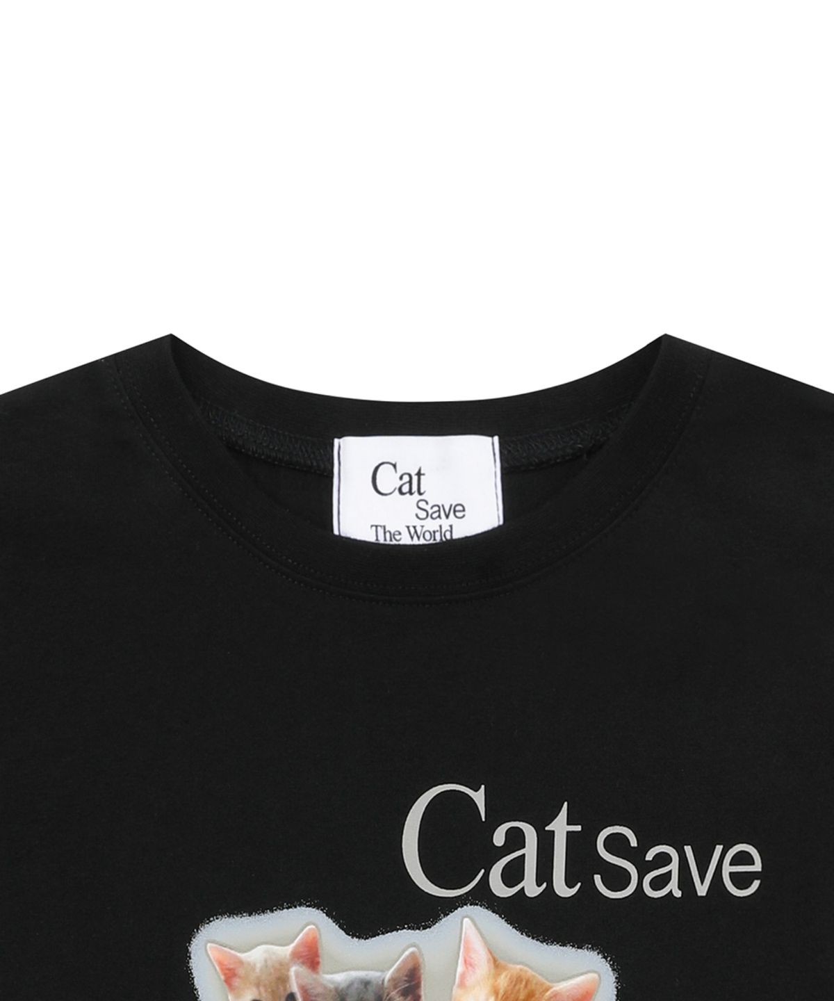 캣세이브더월드(CATSAVETHEWORLD) 키튼 반팔 티 (2컬러)