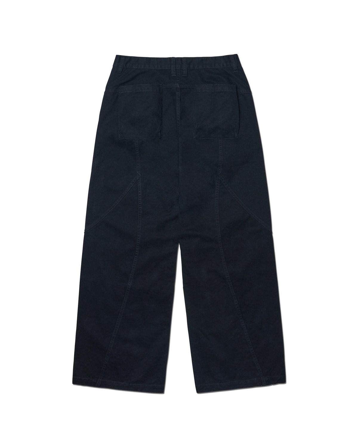 노매뉴얼(NOMANUAL) OVERSIZED V.C PANTS - WASHED BLACK