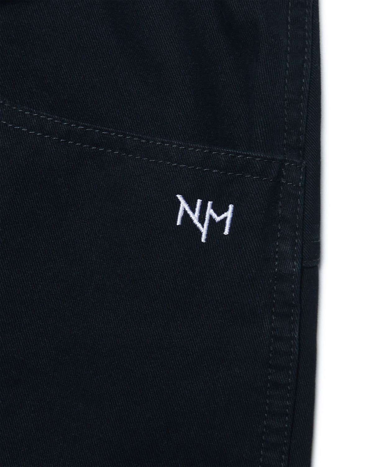 노매뉴얼(NOMANUAL) OVERSIZED V.C PANTS - WASHED BLACK