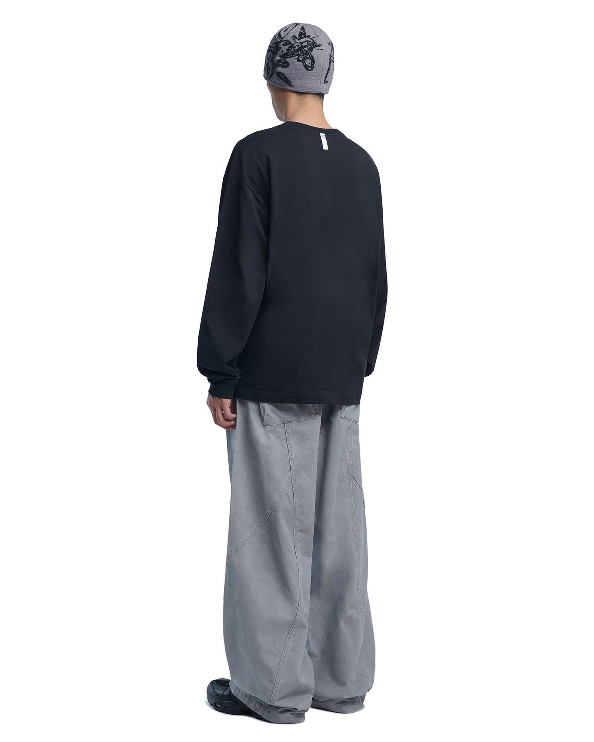 노매뉴얼(NOMANUAL) OVERSIZED V.C PANTS - WASHED GRAY