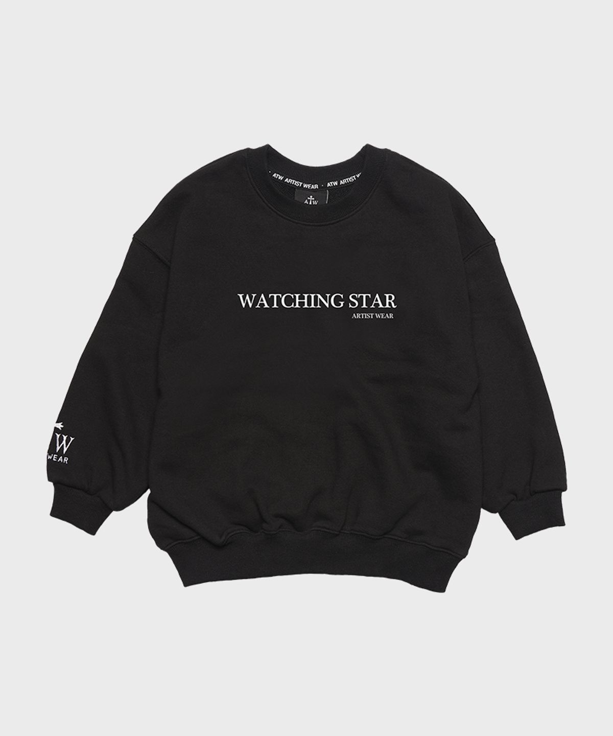 아티스트웨어 키즈(ARTISTWEARKIDS) [ATW] 키즈 워칭스타 셋업_BK