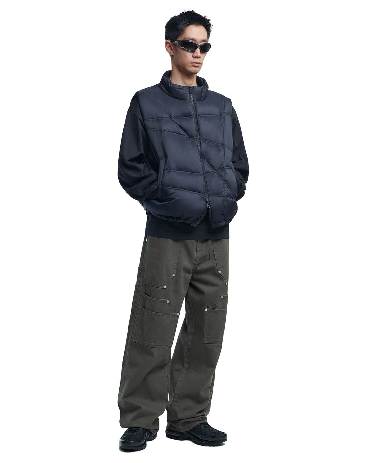 노매뉴얼(NOMANUAL) A.P WORK PANTS - CHARCOAL
