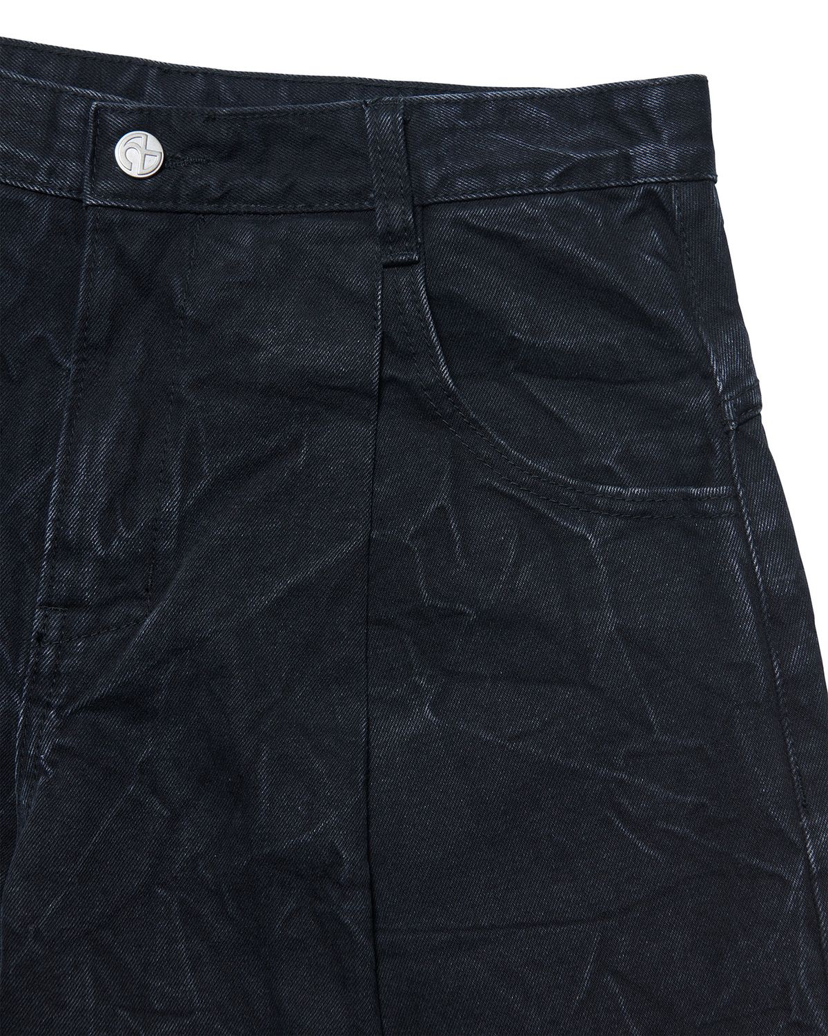 노매뉴얼(NOMANUAL) B.D WIDE DENIM PANTS - BLACK