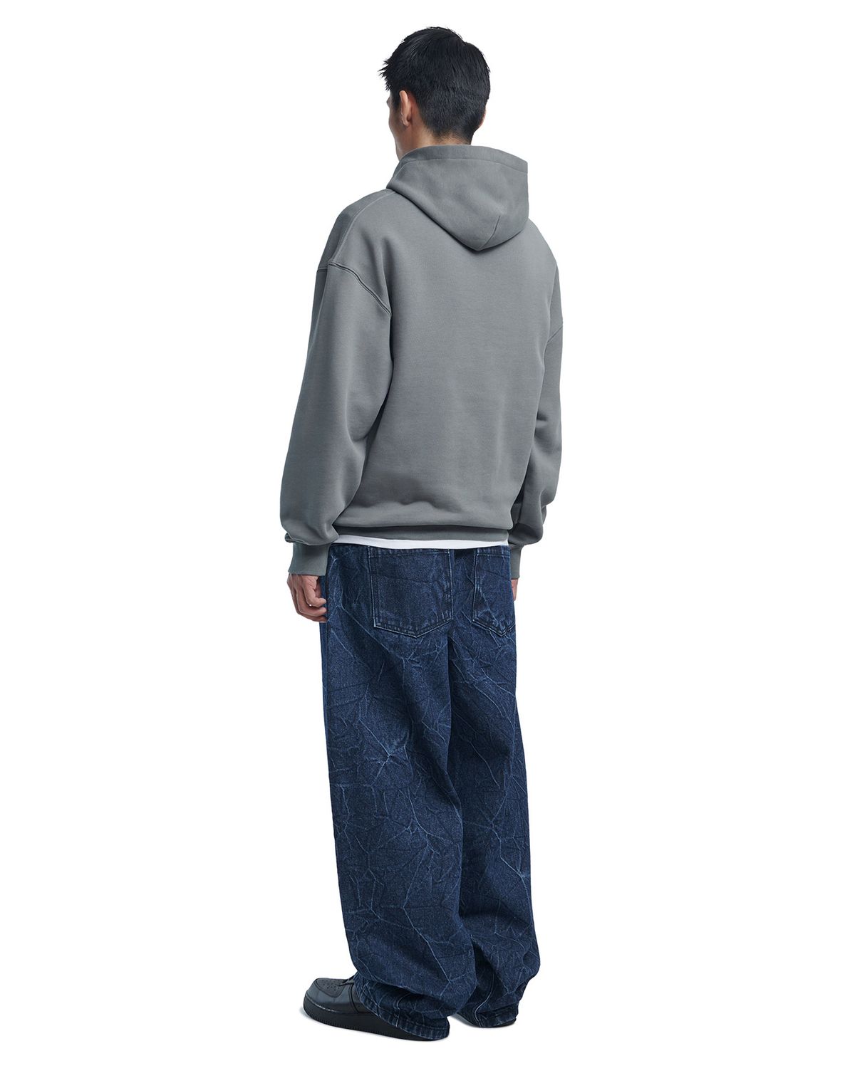 노매뉴얼(NOMANUAL) B.D WIDE DENIM PANTS - BLUE