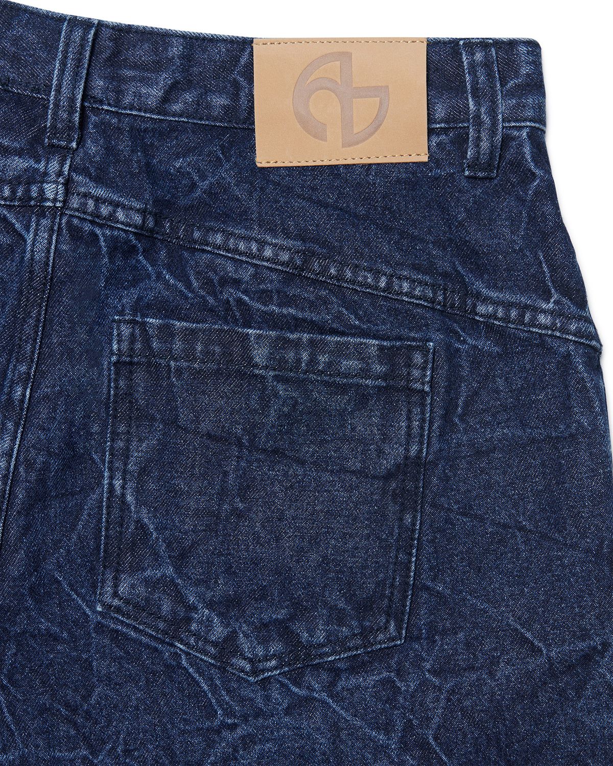 노매뉴얼(NOMANUAL) B.D WIDE DENIM PANTS - BLUE