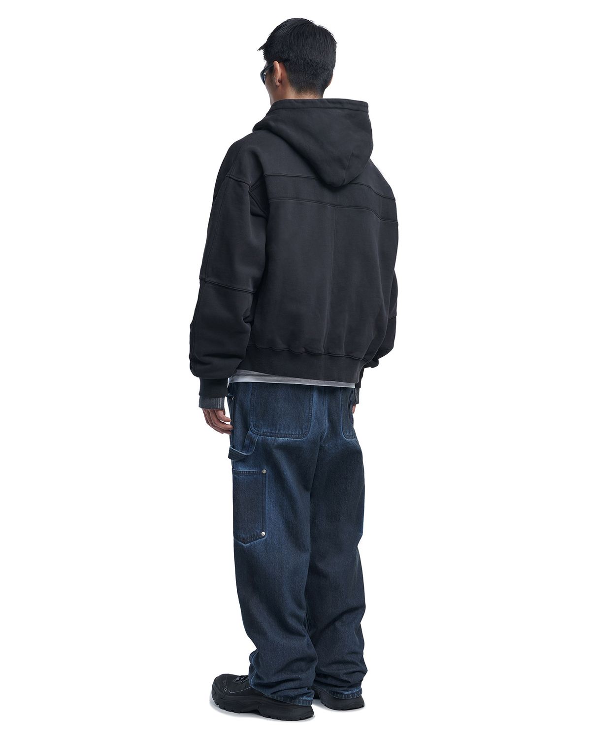 노매뉴얼(NOMANUAL) TRIPLE KNEE DYED WORK PANTS - DYED BLUE