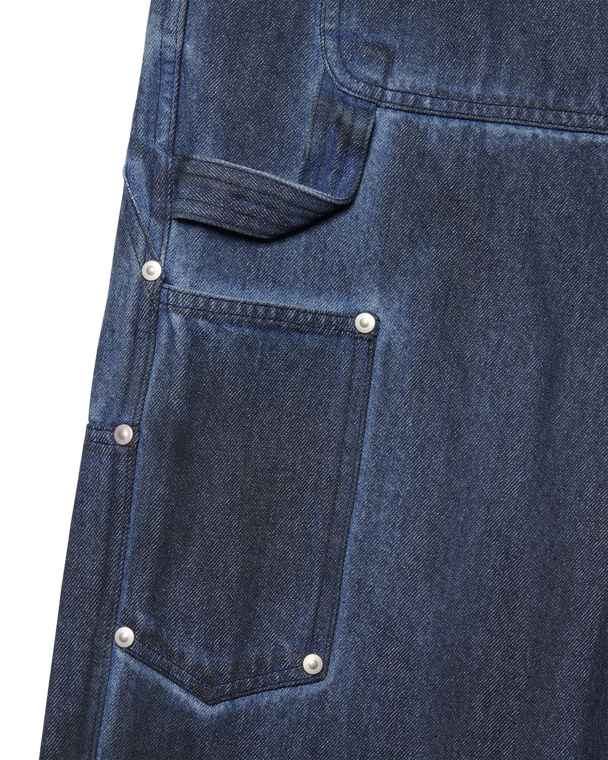 노매뉴얼(NOMANUAL) TRIPLE KNEE DYED WORK PANTS - DYED BLUE