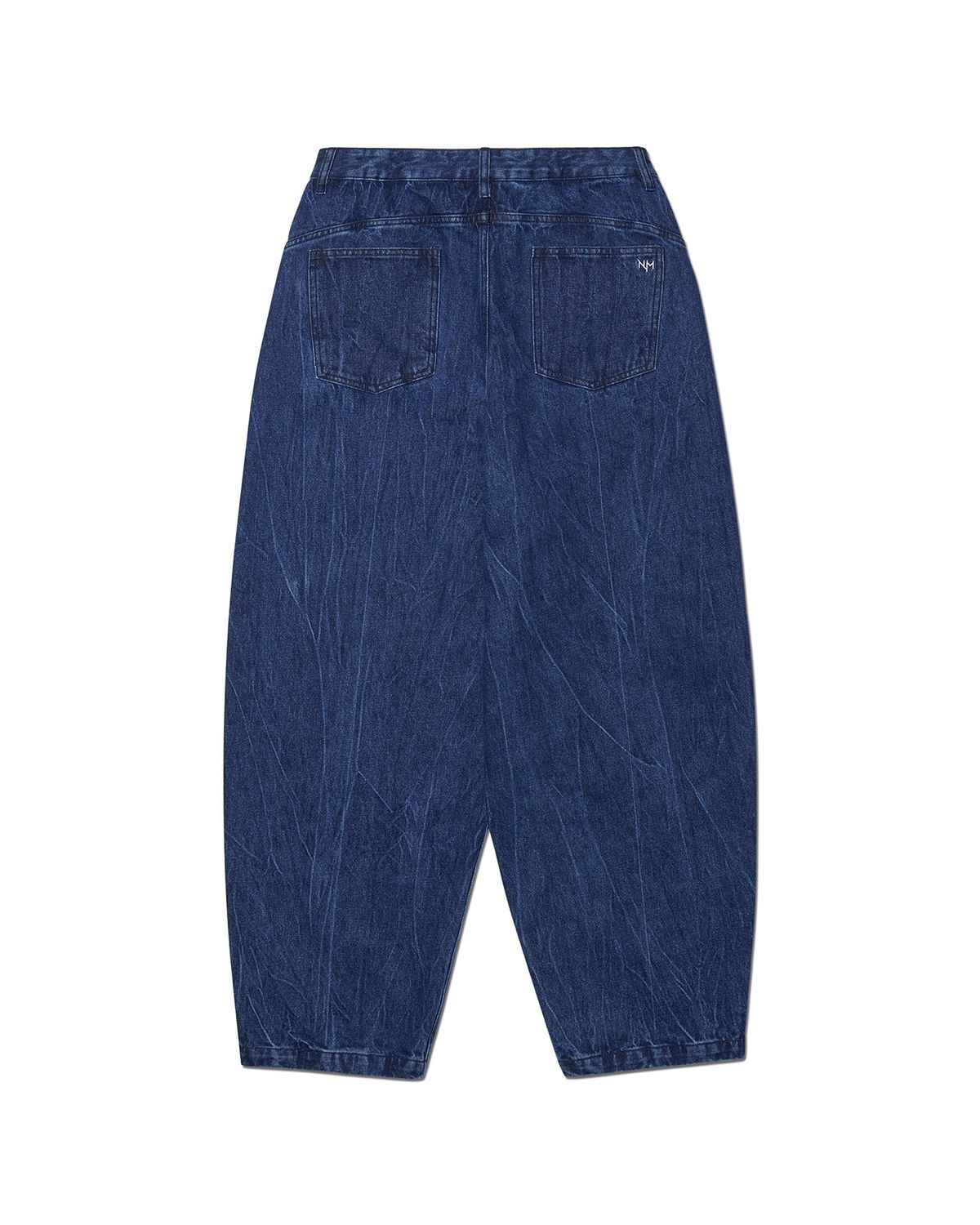노매뉴얼(NOMANUAL) C.W WIDE DENIM PANTS - WASHED BLUE