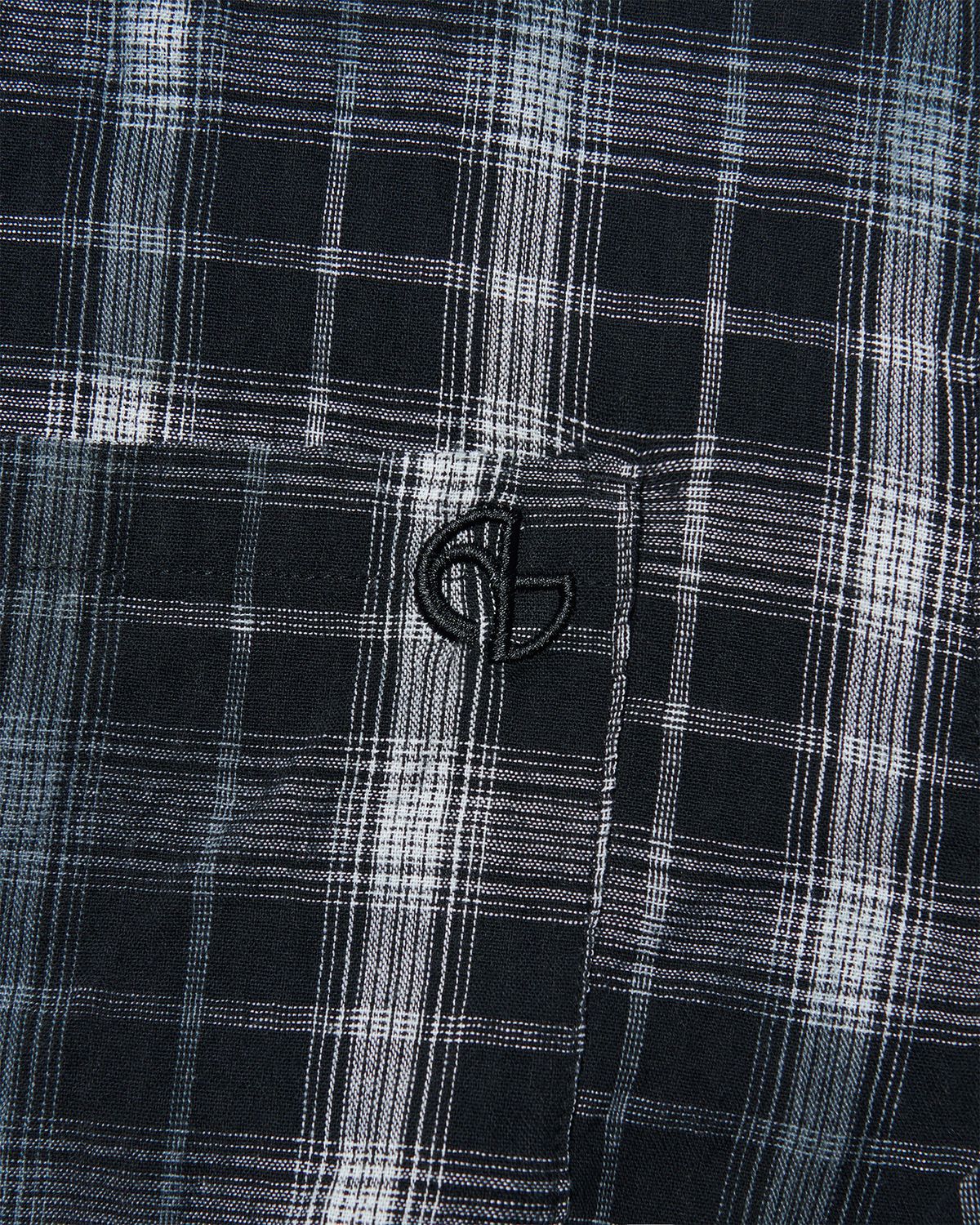 노매뉴얼(NOMANUAL) O.D CHECK SHIRT - BLACK