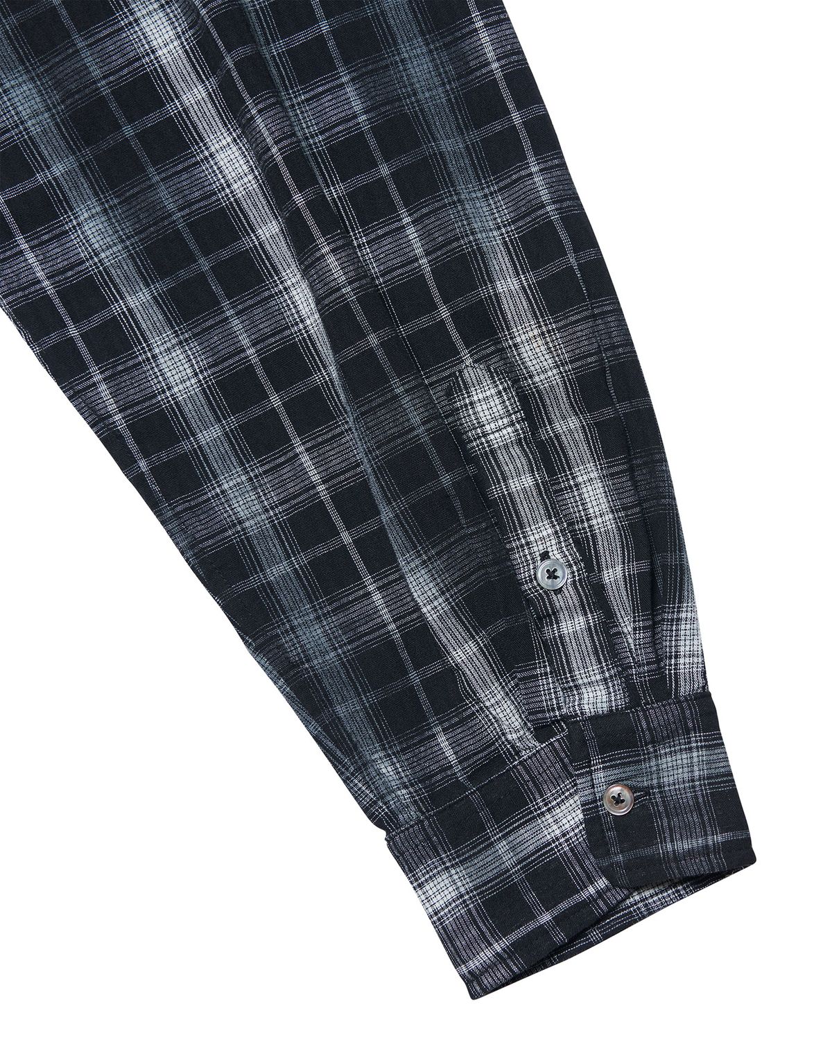 노매뉴얼(NOMANUAL) O.D CHECK SHIRT - BLACK