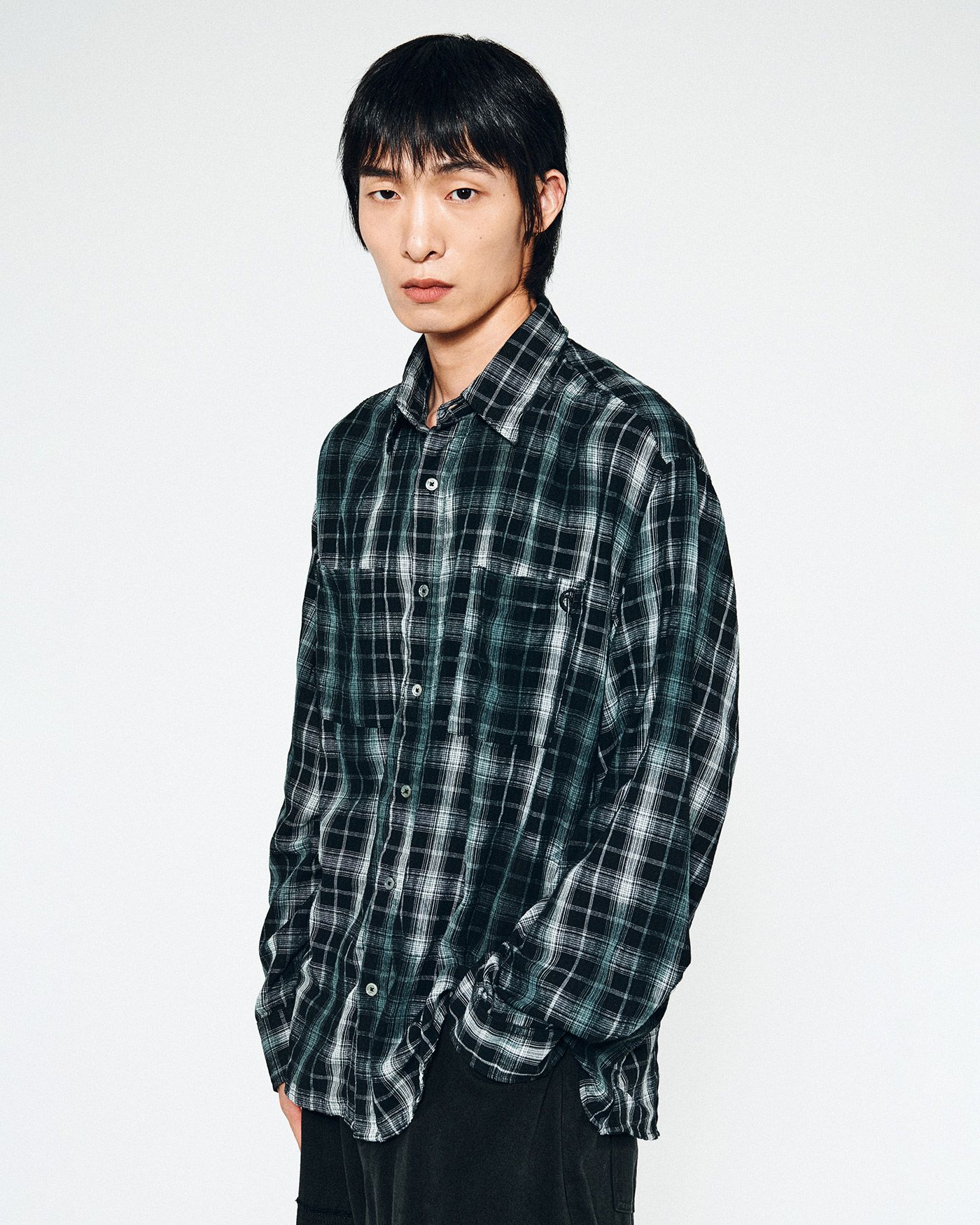 シャツ NOMANUAL OD CHECK SHIRT BLACK NM63SH01M1BK MUSINSA | NOMANUAL O.D CHECK SHIRT - BLACK