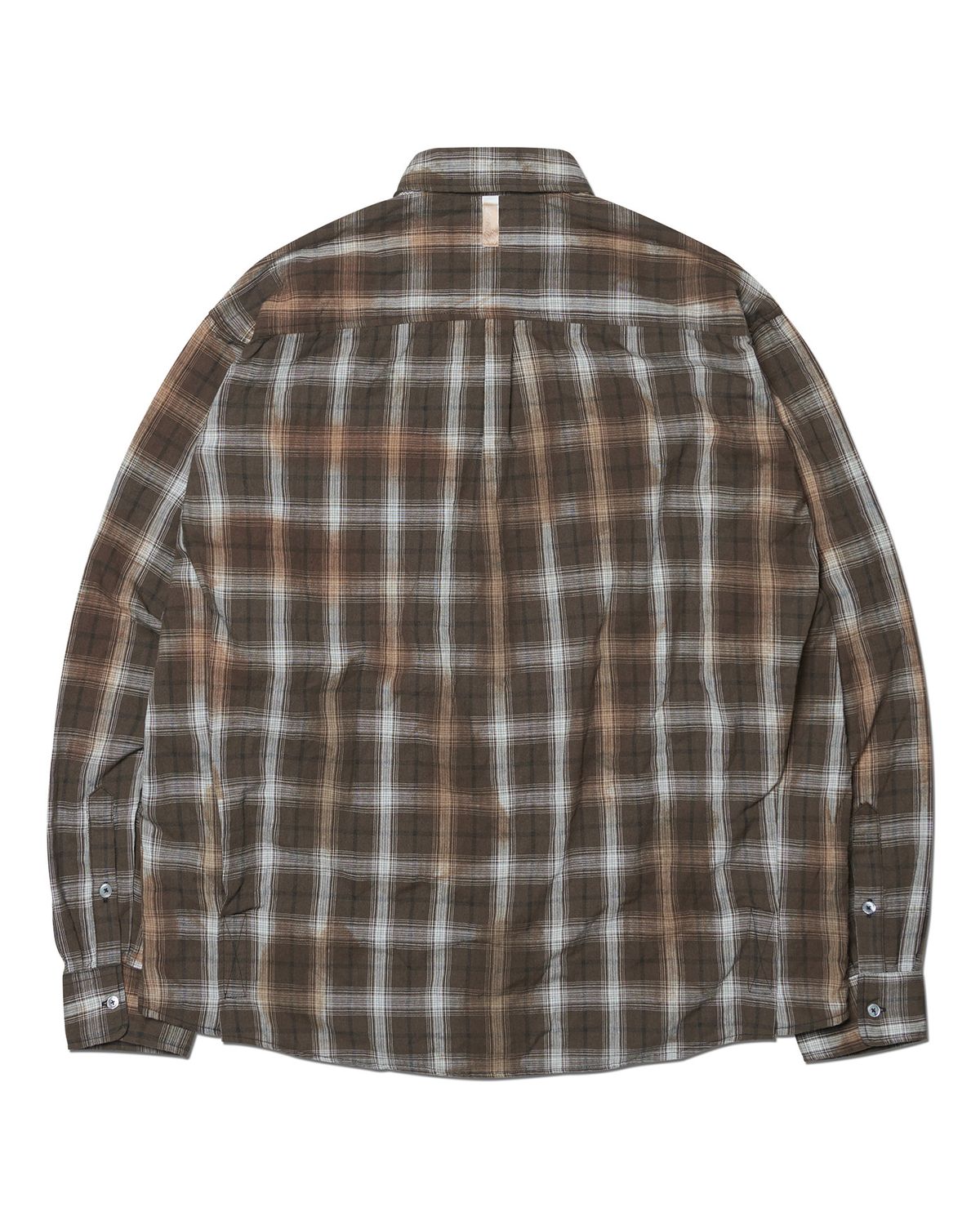 노매뉴얼(NOMANUAL) O.D CHECK SHIRT - BROWN